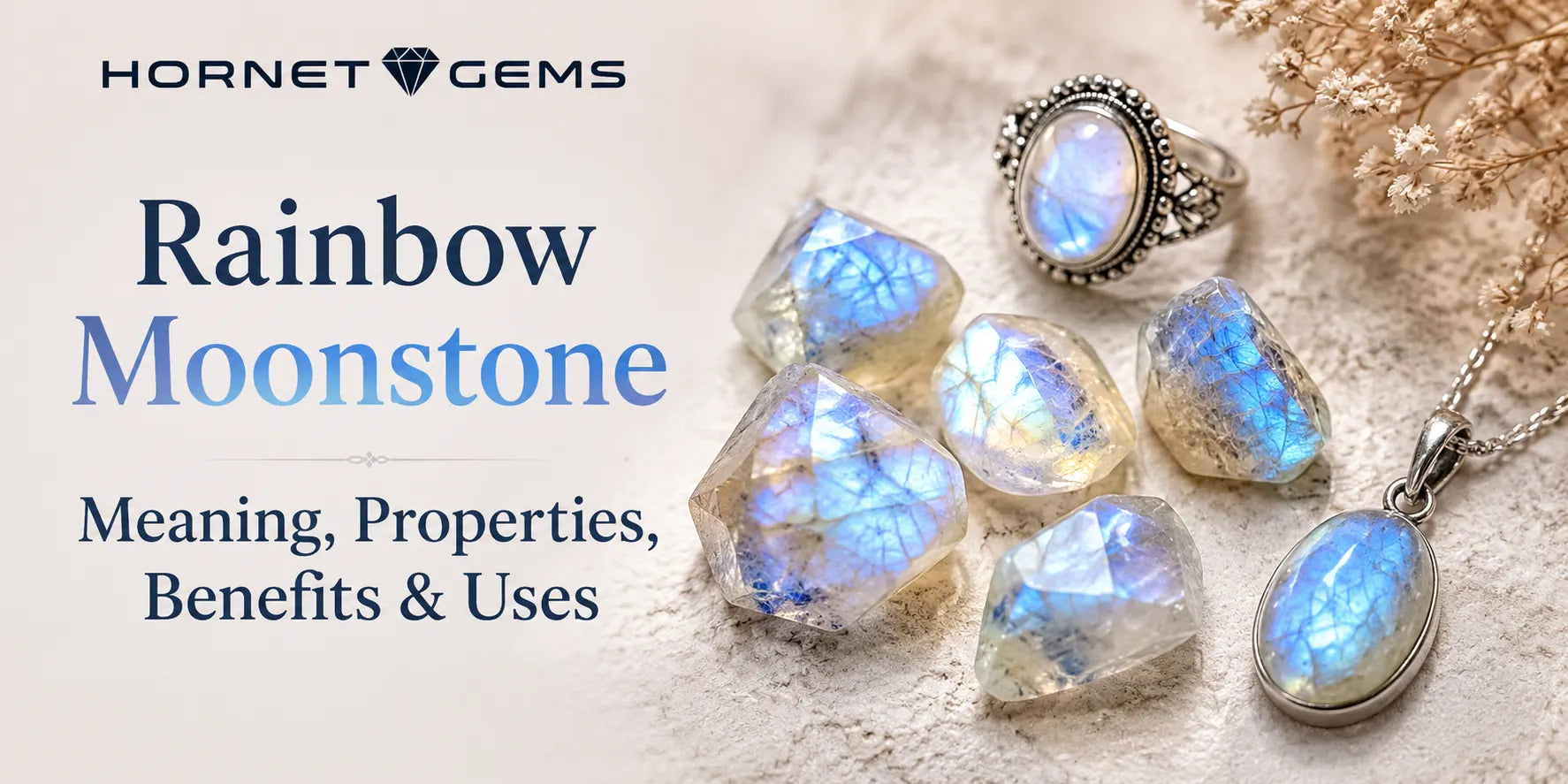 Rainbow Moonstone Meaning: Benefits, Properties & Uses