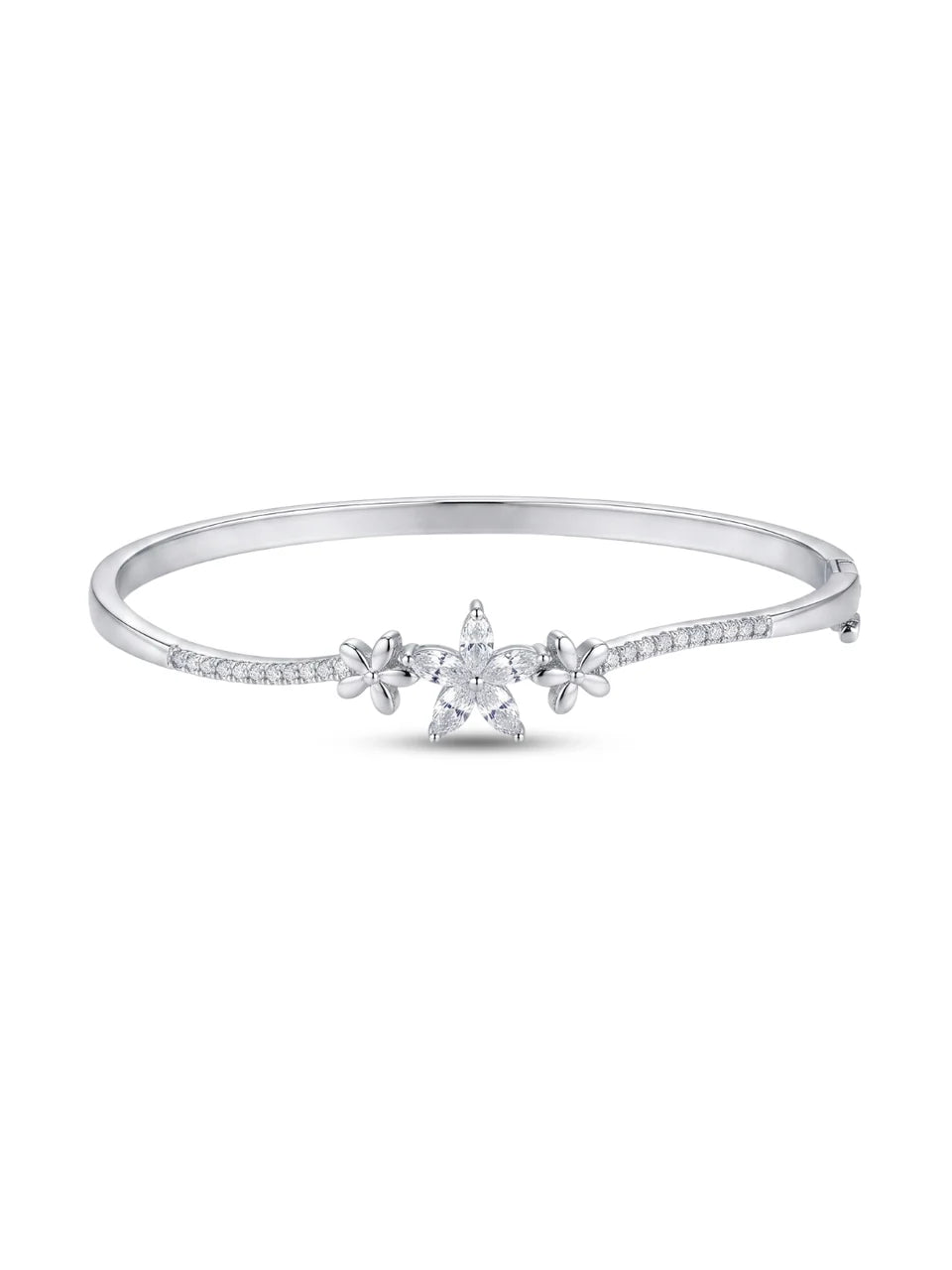 925 Silver Floral Bloom Bracelet for Women