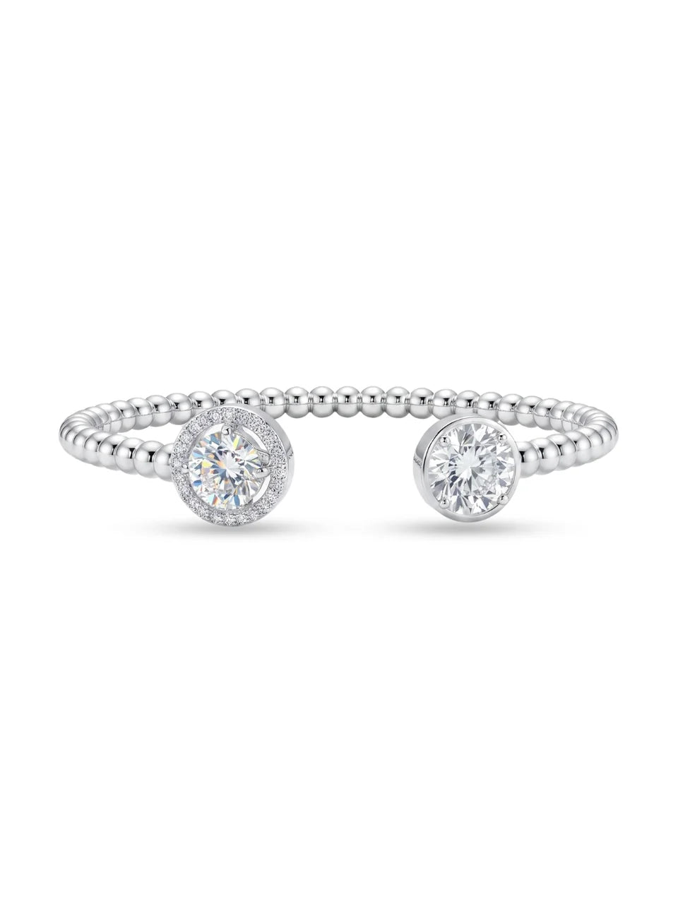 925 Silver Celeste Twin Spark Open Bracelet for Women