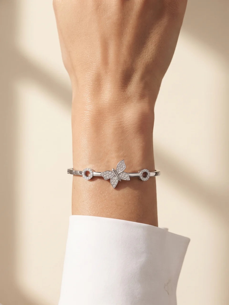 925 Silver Flutter Grace Butterfly Bracelet for Women