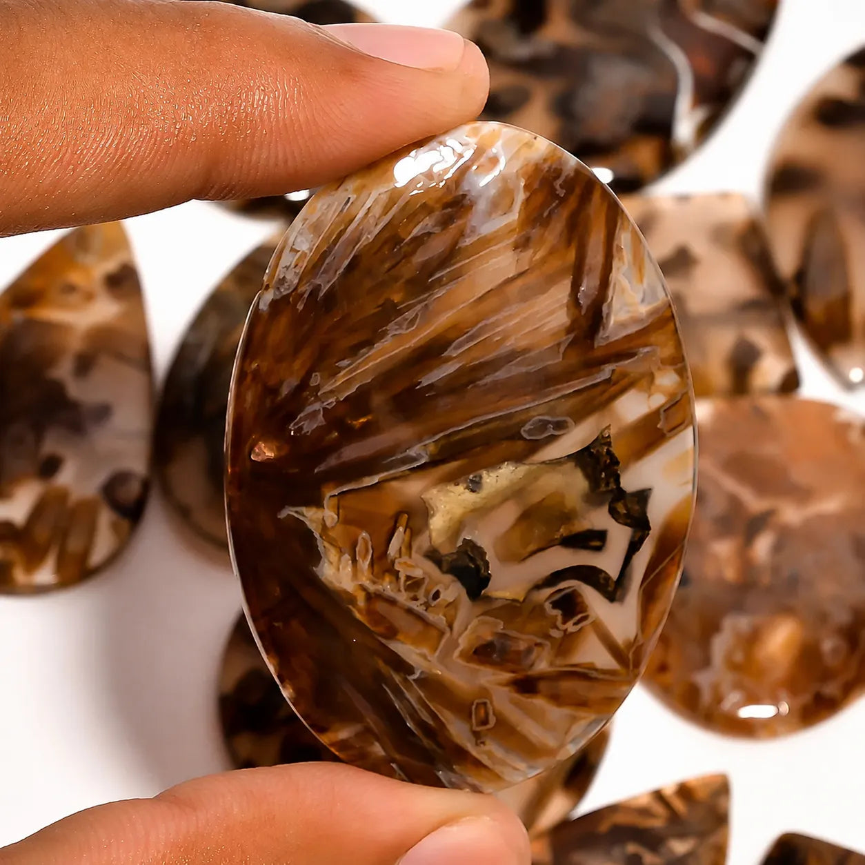 Turkish Stick Agate Cabochon for Jewelry Making
