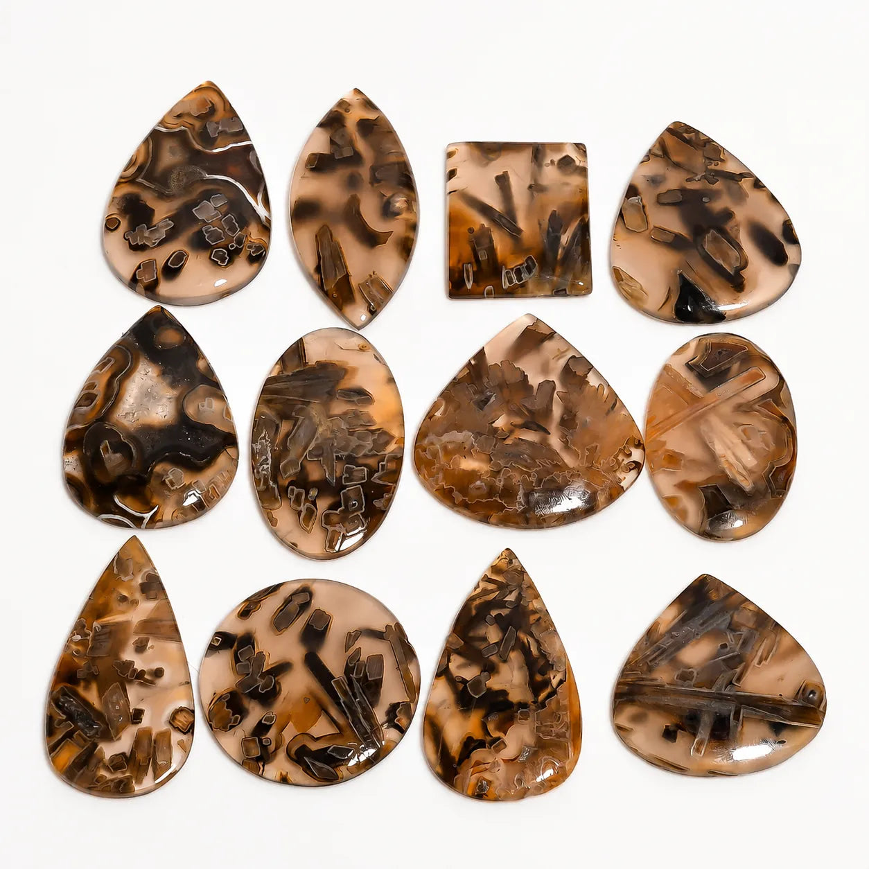 Natural Agate Mix Shape Cabochon 