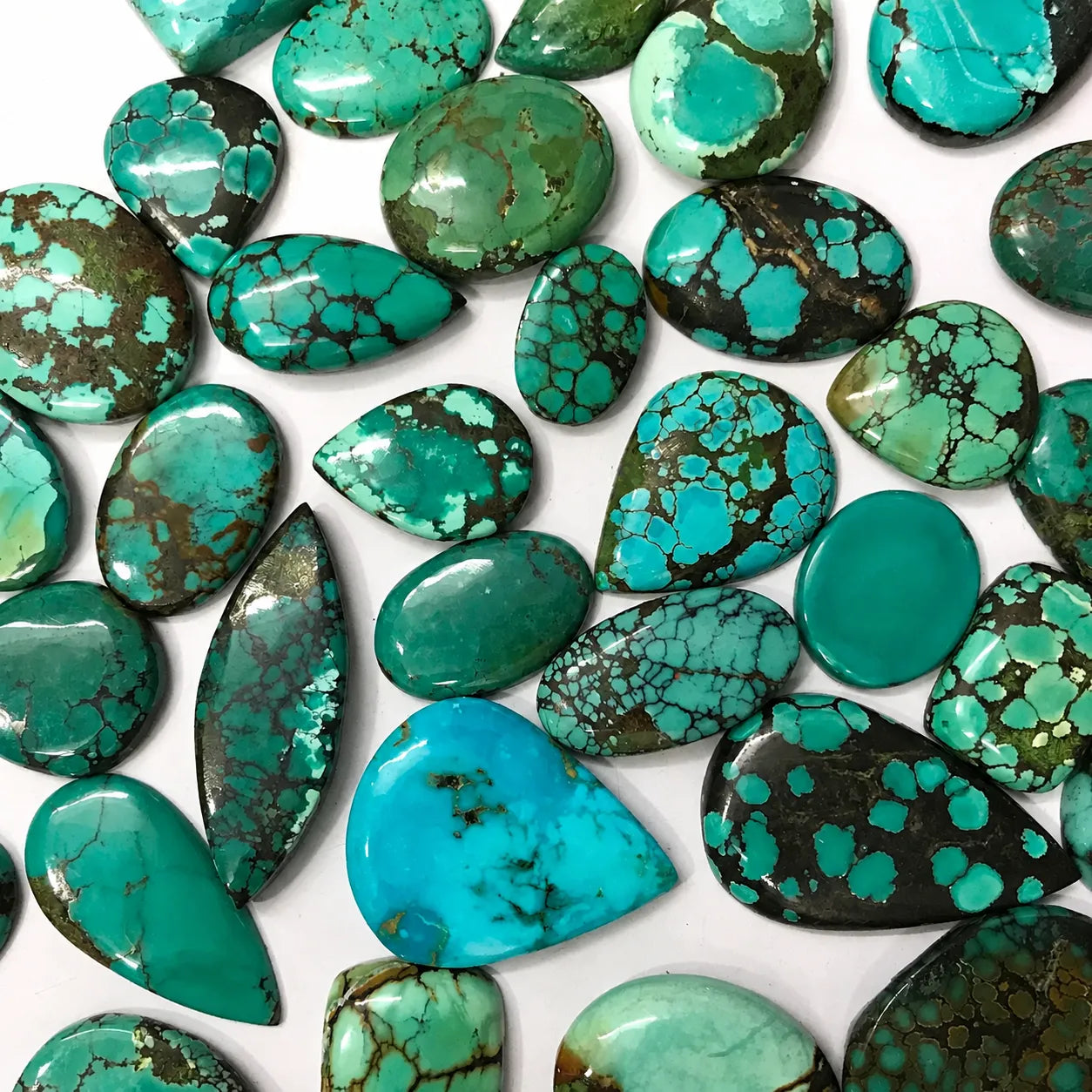 Tibetan Turquoise Cabochon lot