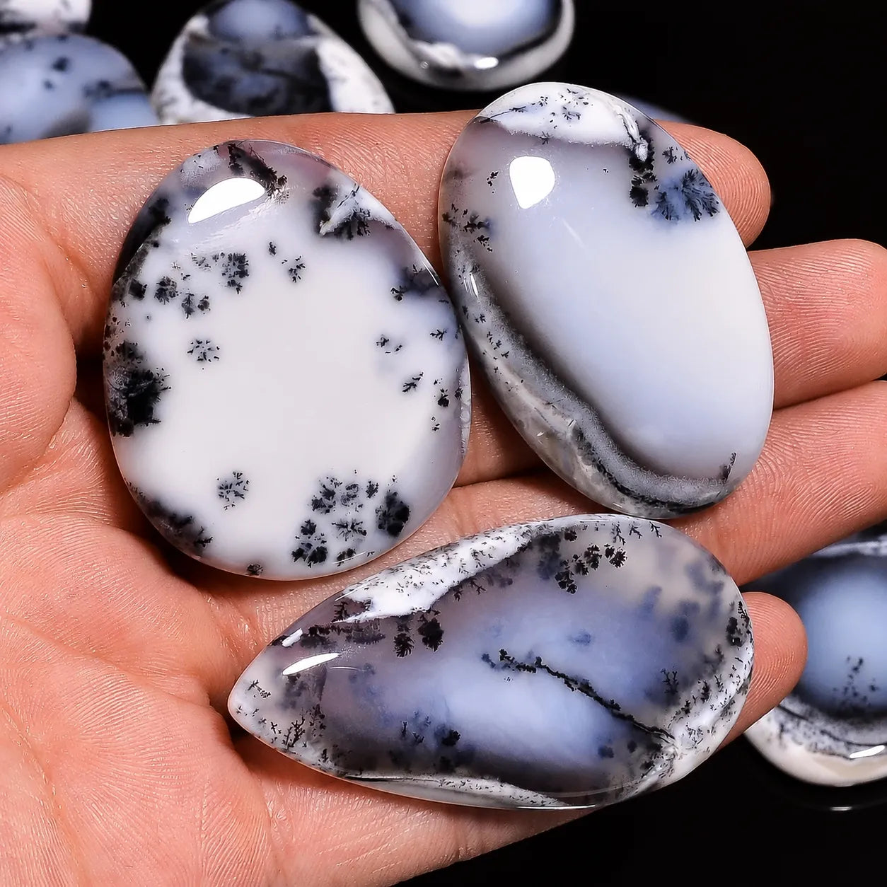 Dendrite Opal Wholesale Lot (18–35 mm)