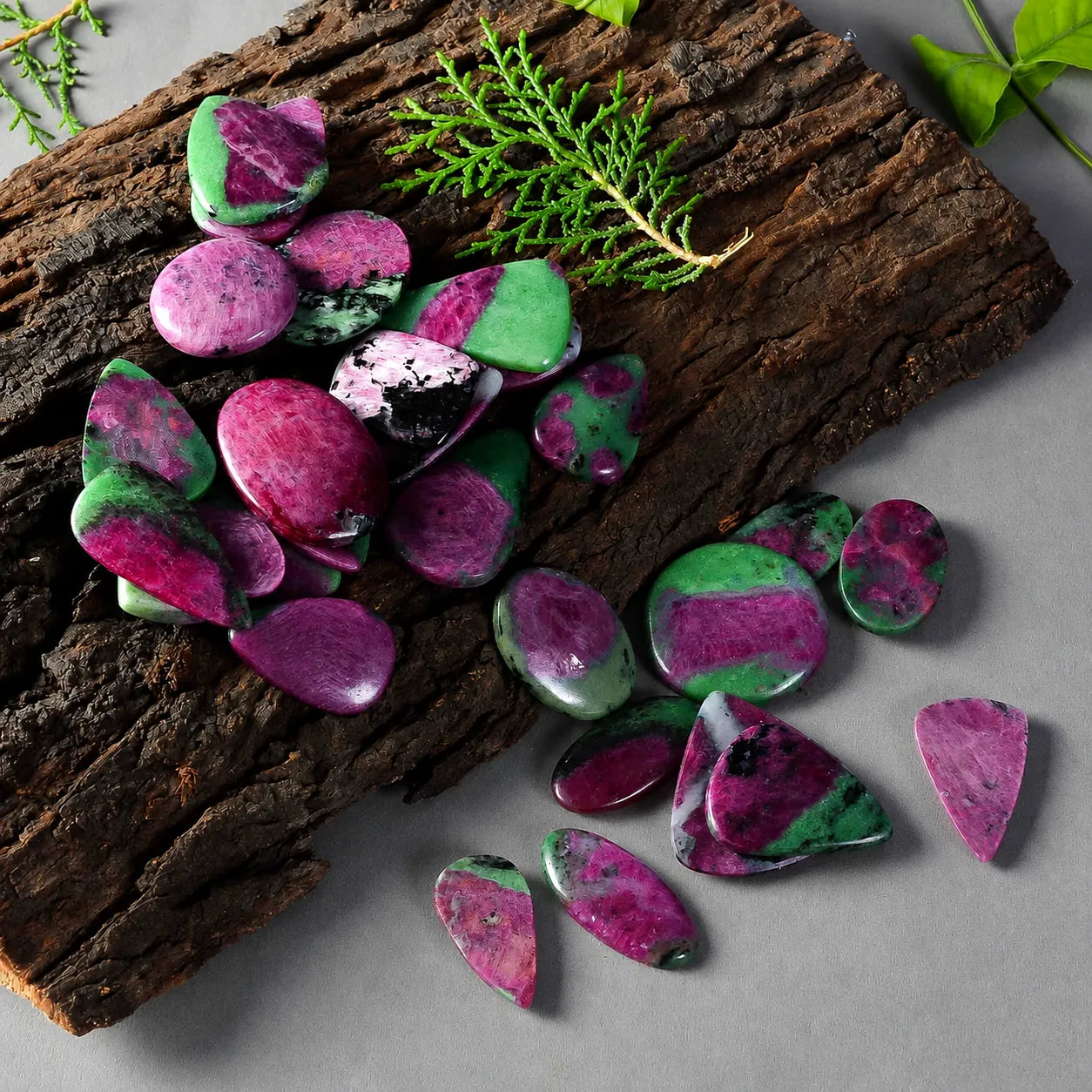 AAA Natural Ruby Zoisite Cabochon 