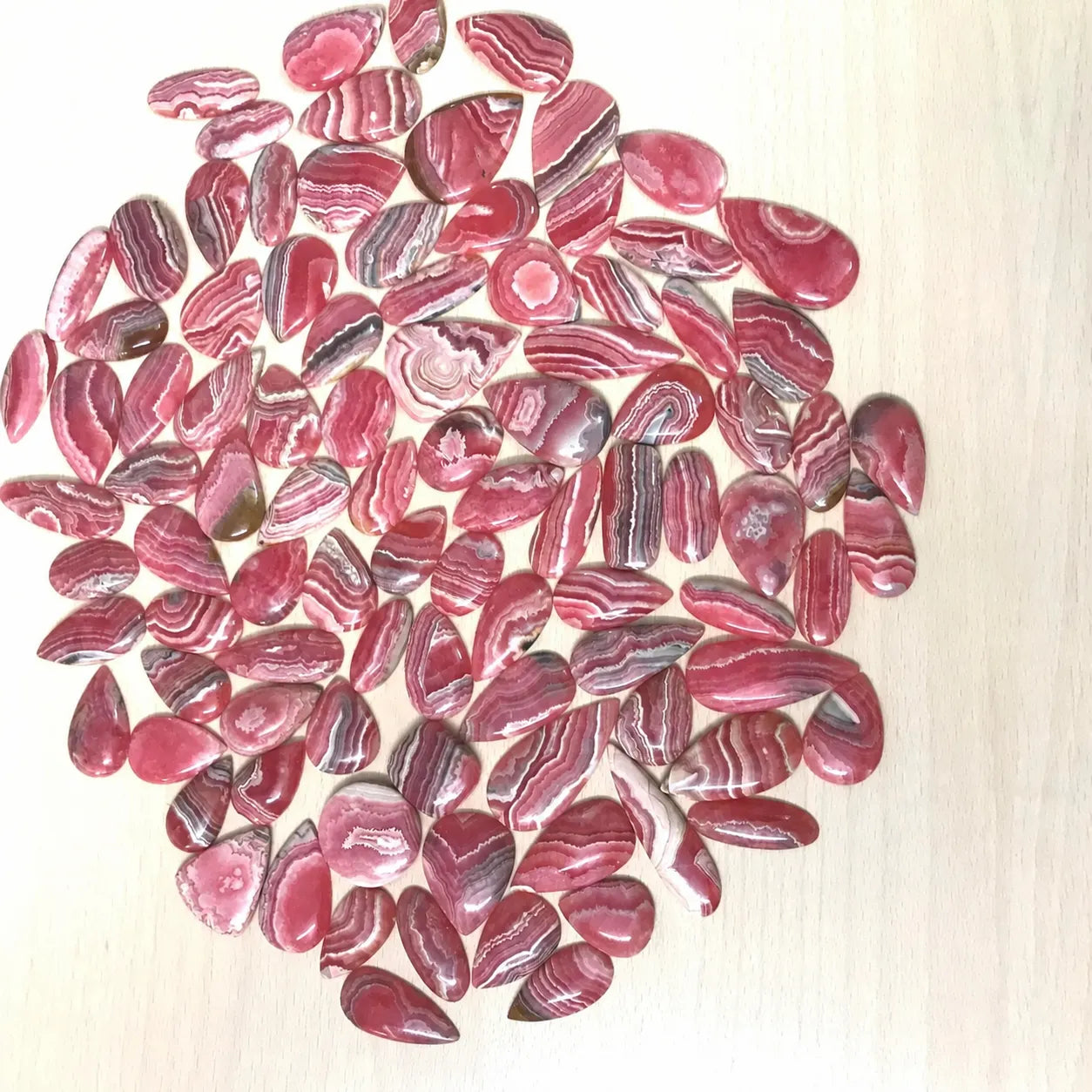 Pink Rhodochrosite Mix Shape Cabochon Lot