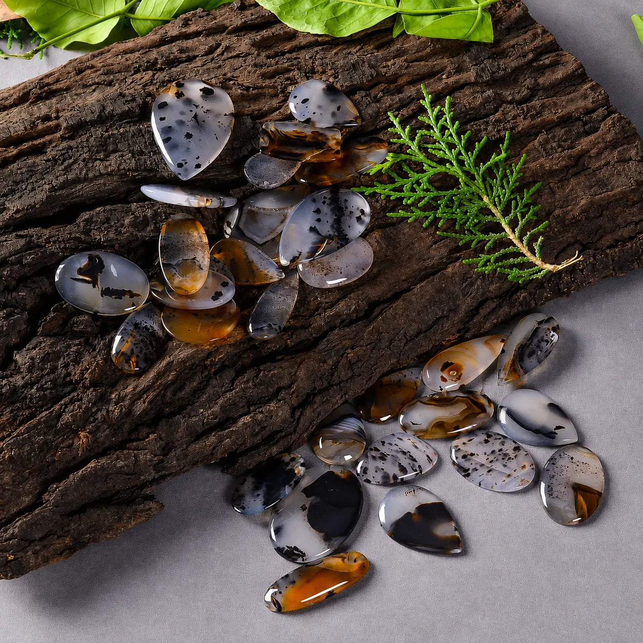 Montana Agate Cabochon Lot – Mixed Shape