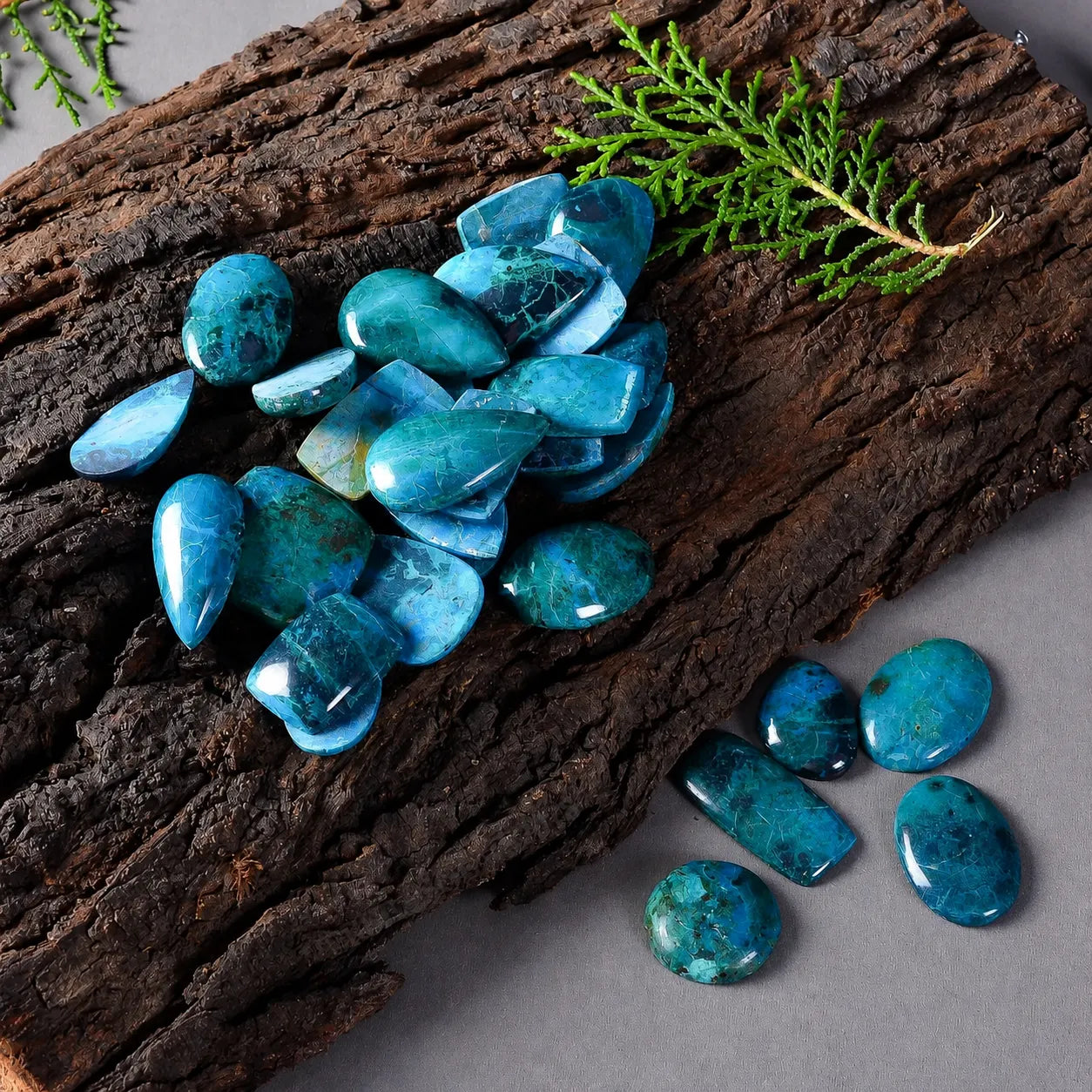 Chrysocolla Cabochon Lot 20–35 mm