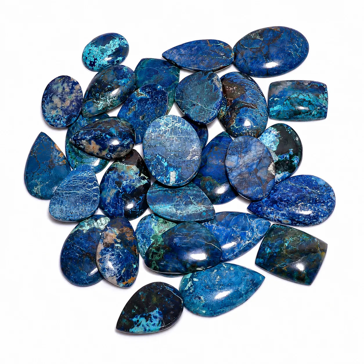 AAA Natural Shattuckite Cabochon lot