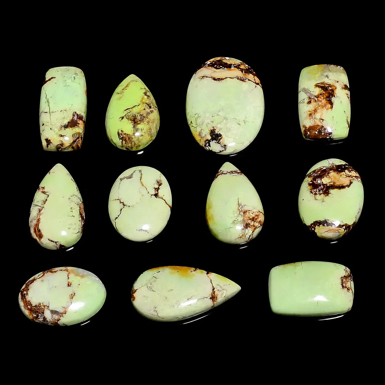 AAA Chrysoprase Cabochon 1–10 Pieces