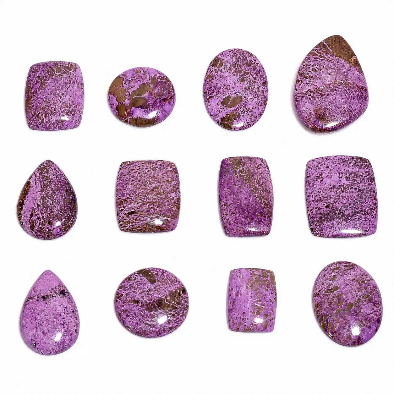 AAA Natural Purpurite Cabochon lot