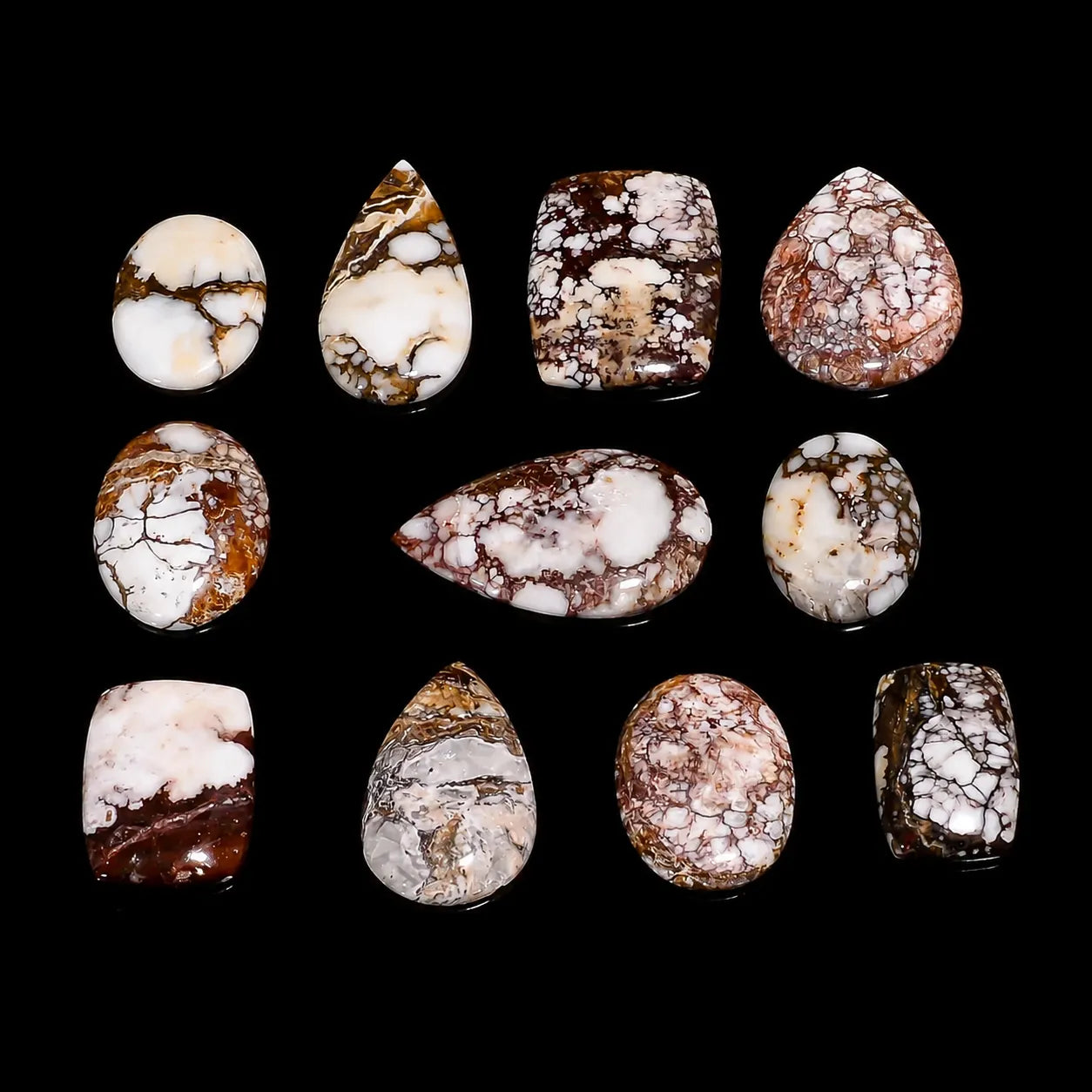 Wild Horse Magnesite cabochon lot