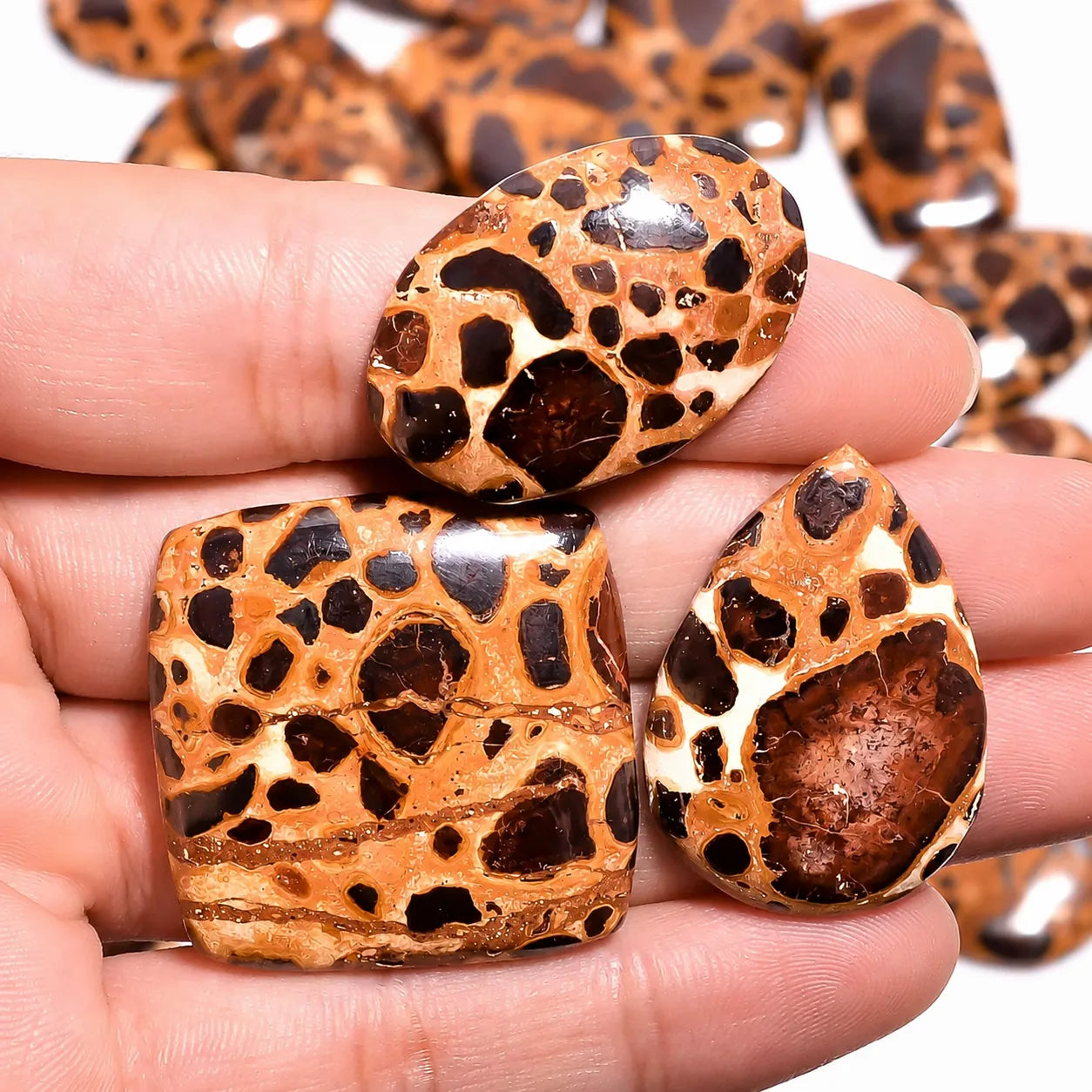 Natural Bauxite Cabochon Wholesale Lot – Smooth Polished Gemstones