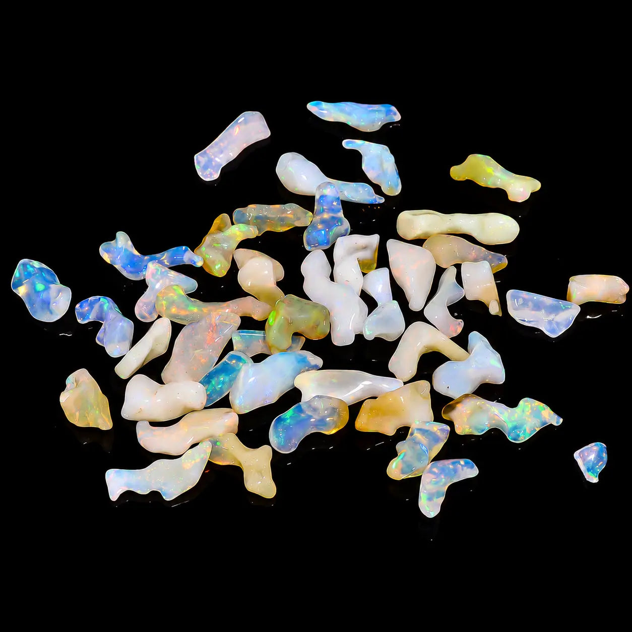 10 to 100 Ct Ethiopian Raw Opal Crystal Parcel with Natural Fire Play