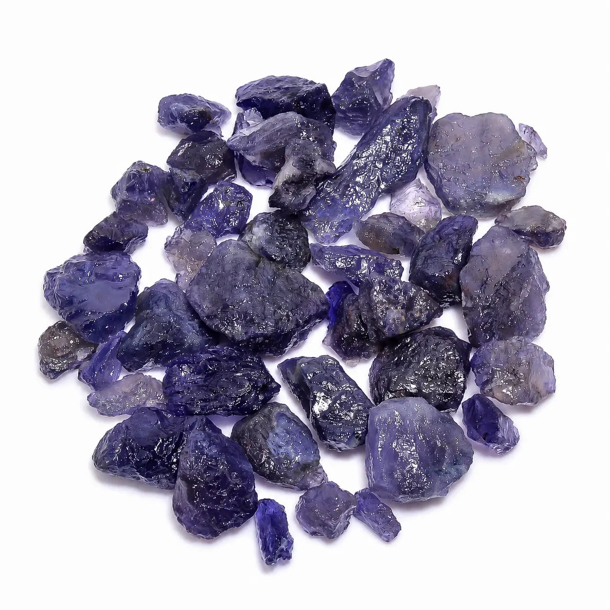 AAA Iolite Raw Crystal Gemstone – Natural Blue Violet Iolite from Norway  (Approx 10 mm to 20 mm size)