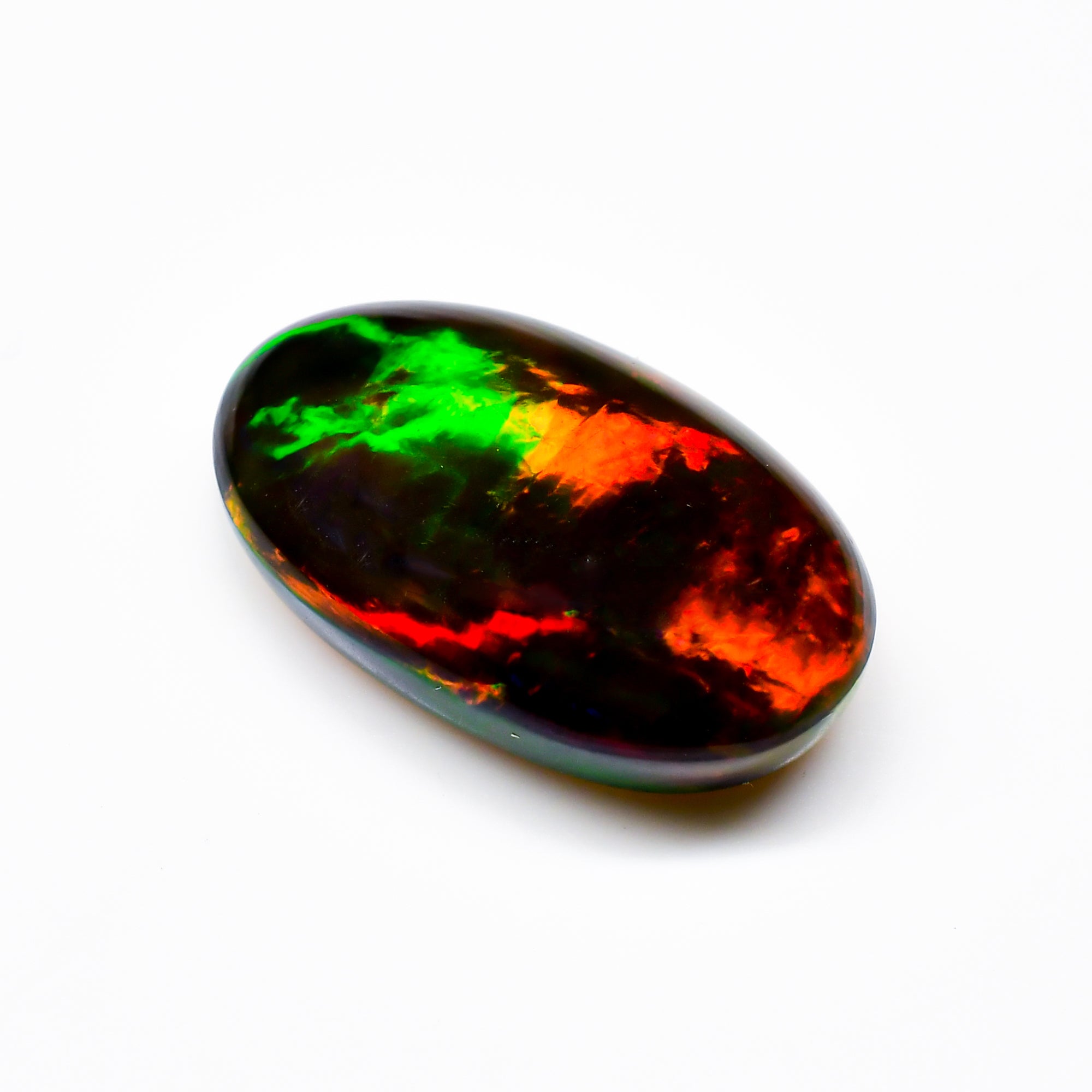 Natural Black Ethiopian Opal oval cabochon 9.4 ct L-1583 - photo 2