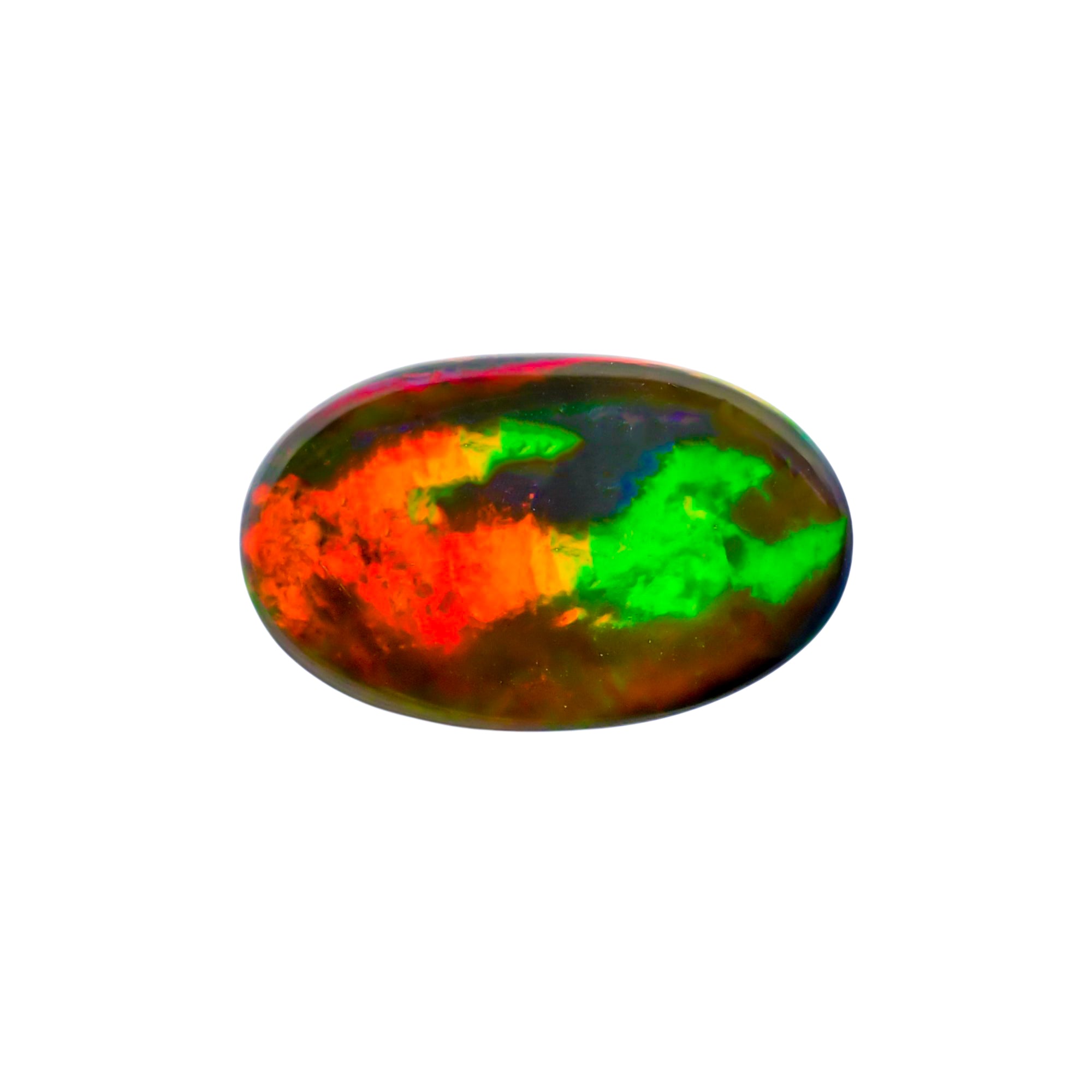 Natural Black Ethiopian Opal oval cabochon 9.4 ct L-1583