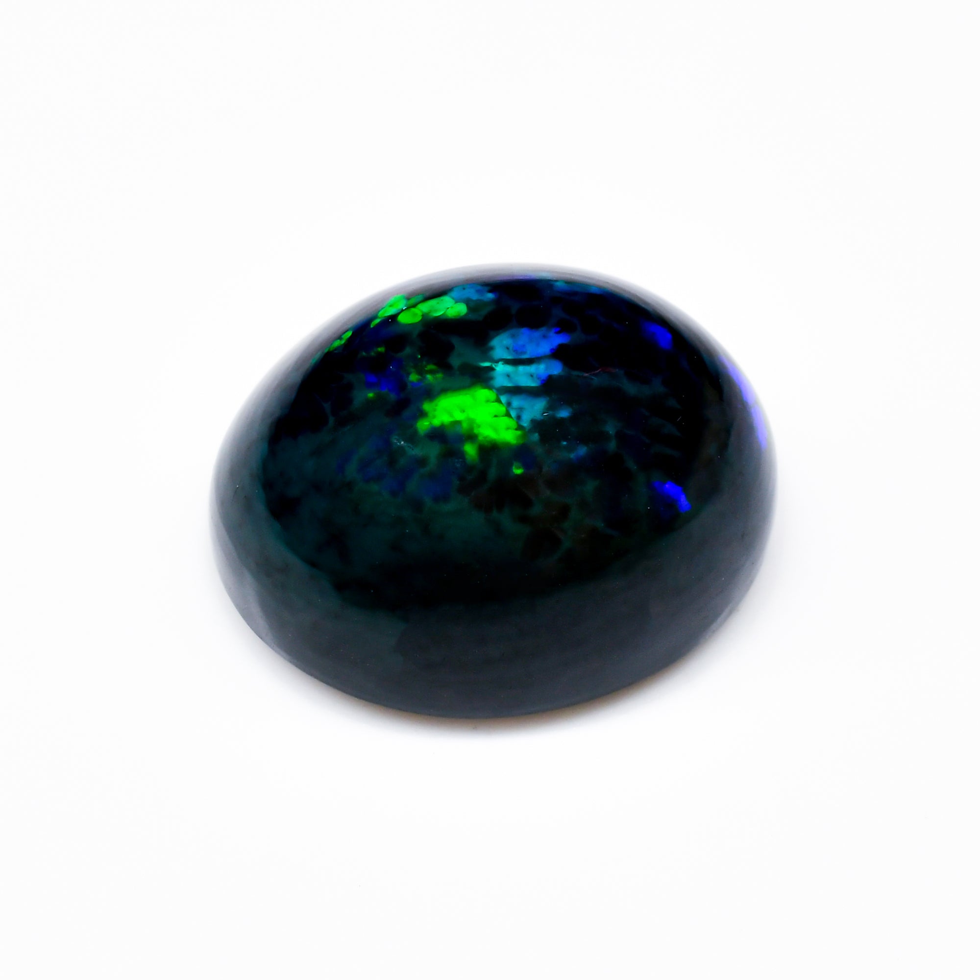 Natural Black Ethiopian Opal oval cabochon 11.85 ct L-1586 - photo 2