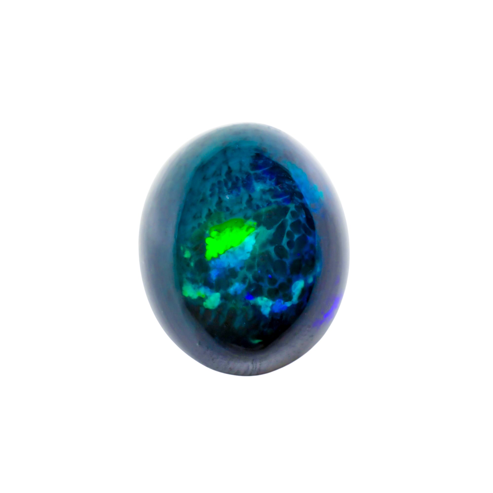 Natural Black Ethiopian Opal oval cabochon 11.85 ct L-1586