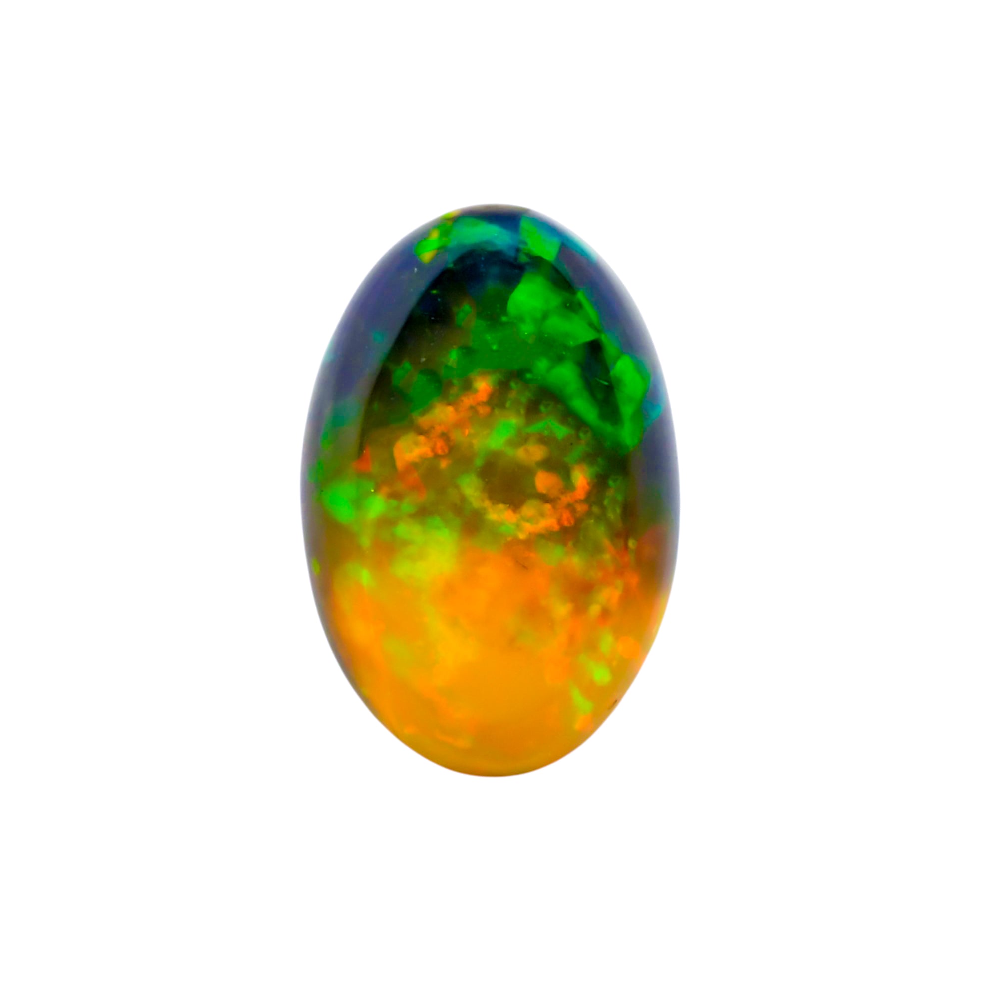 Natural Black Ethiopian Opal oval cabochon 6.4 ct L-1588