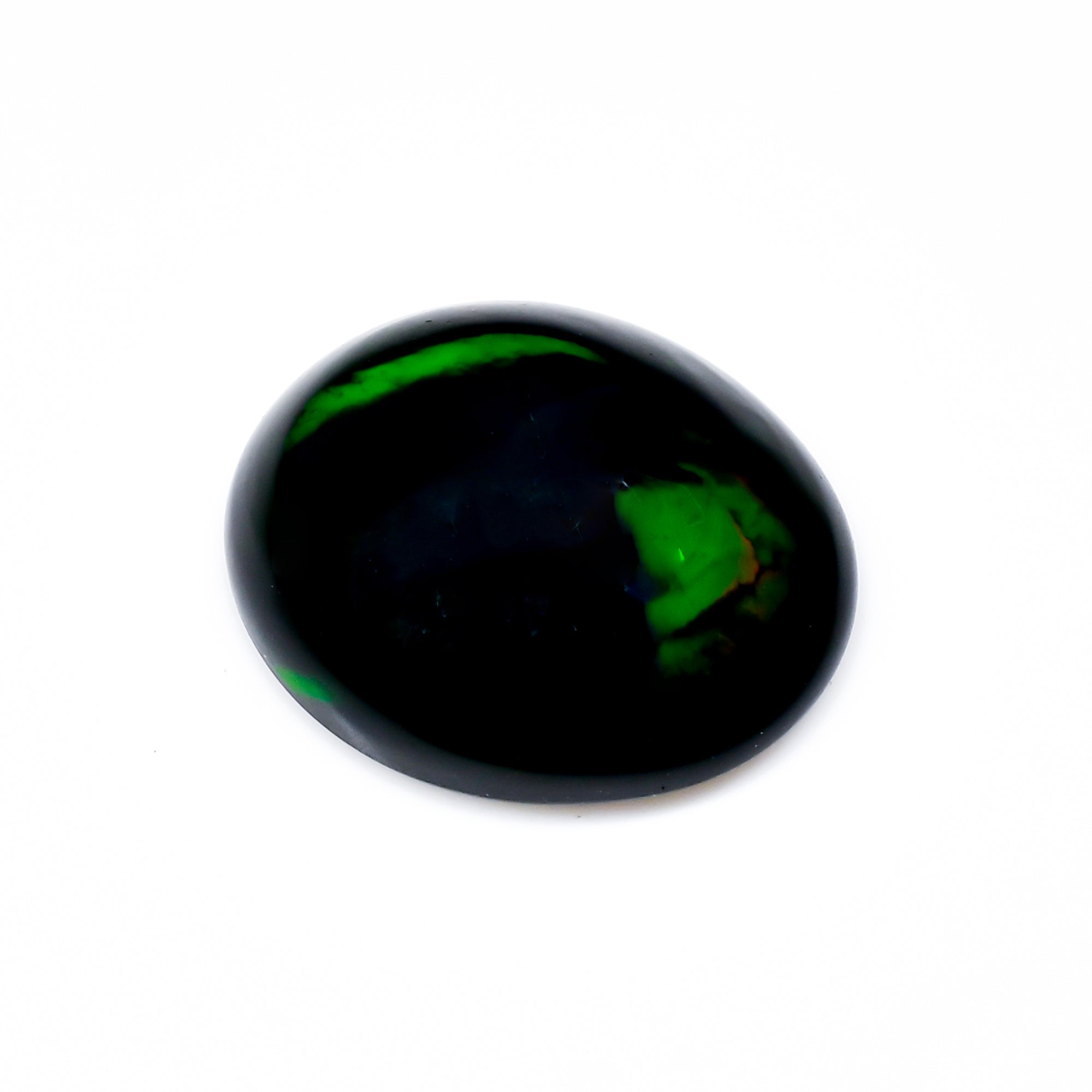 Natural Black Ethiopian Opal oval cabochon 6 ct L-1590 - photo 2