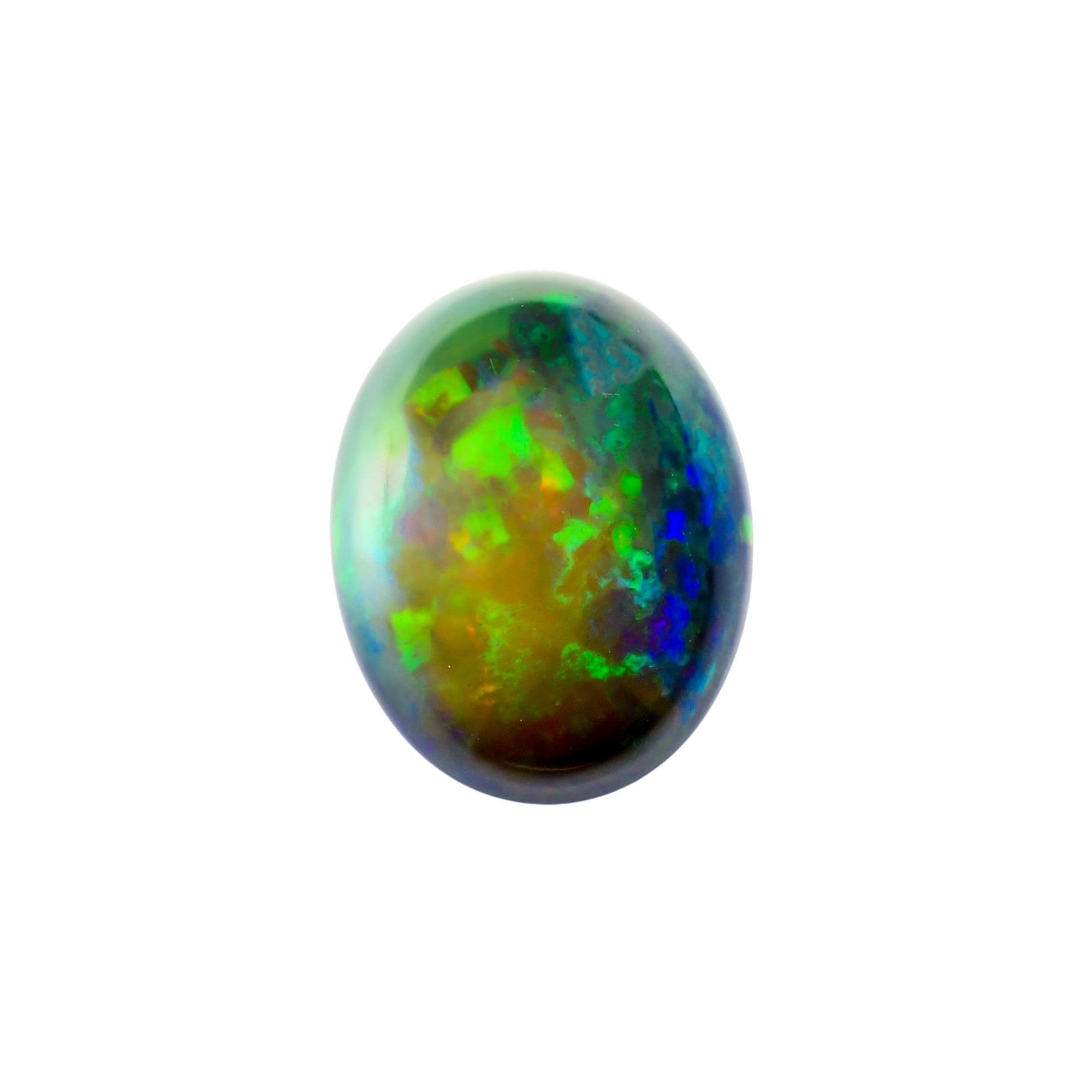Natural Black Ethiopian Opal oval cabochon 7.65 ct L-1592