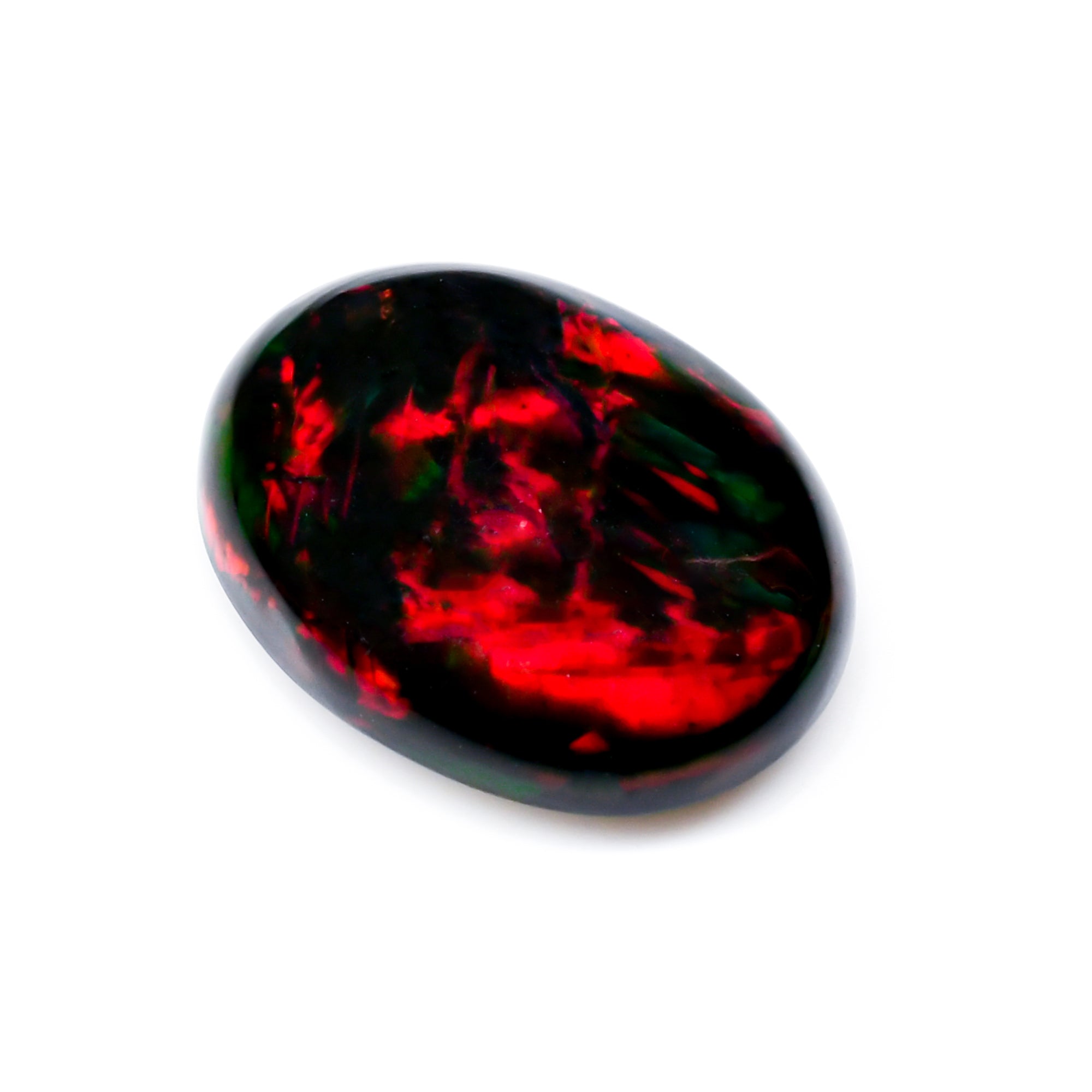 Natural Black Ethiopian Opal oval cabochon 4.65 ct L-1600 - photo 2