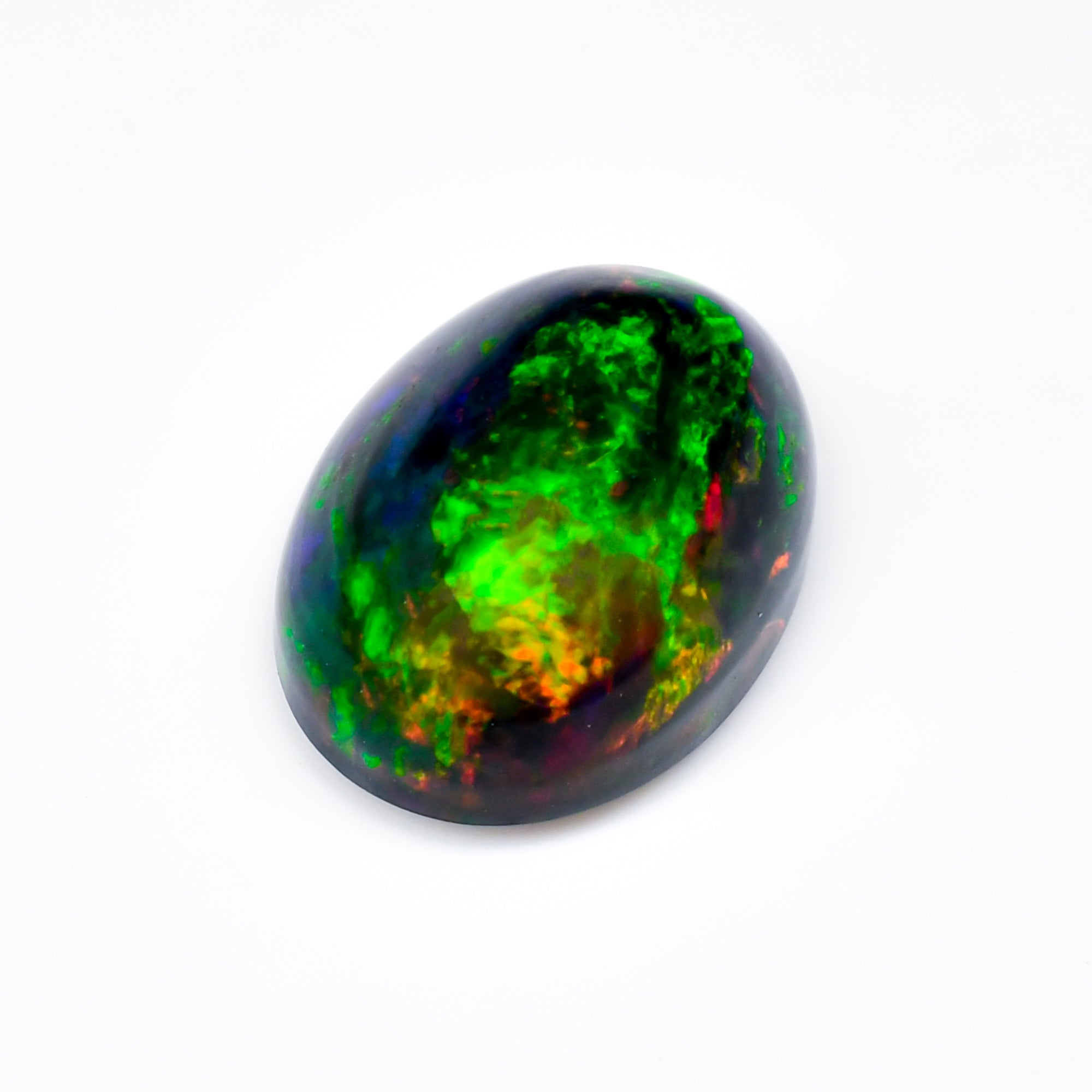 Natural Black Ethiopian Opal oval cabochon 4.85 ct L-1606 - photo 2