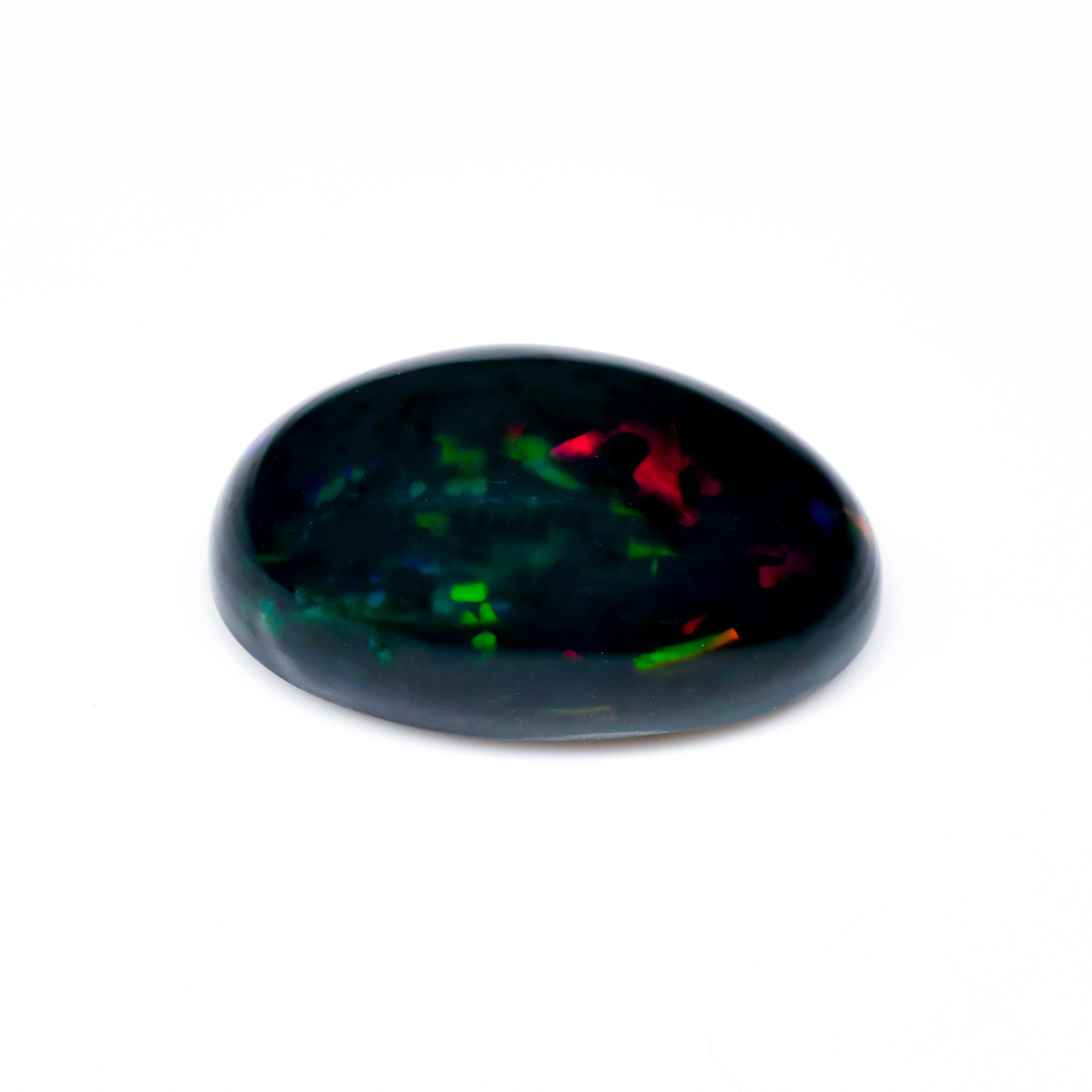 Natural Black Ethiopian Opal oval cabochon 10.6 ct L-1608 - photo 2