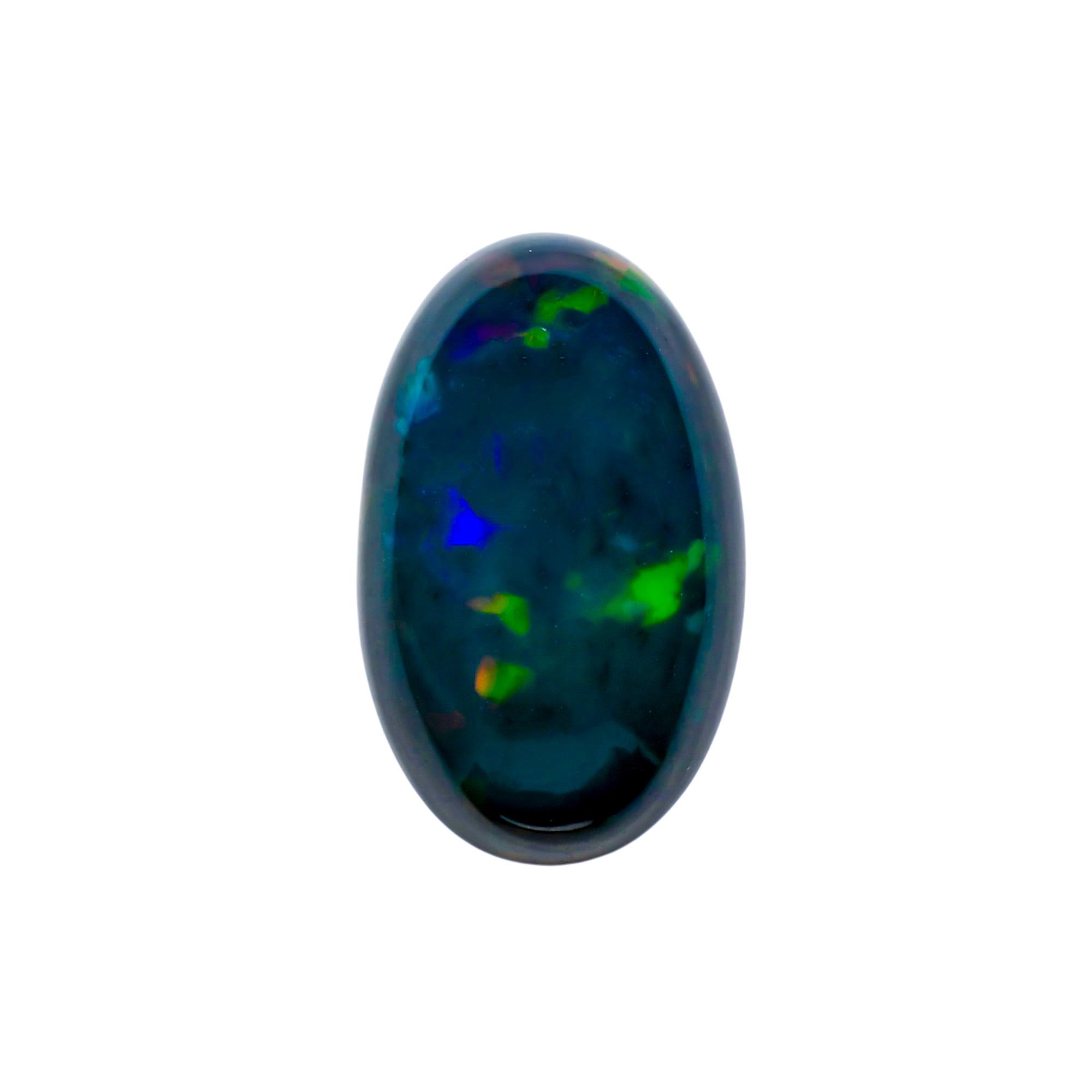 Natural Black Ethiopian Opal oval cabochon 10.6 ct L-1608