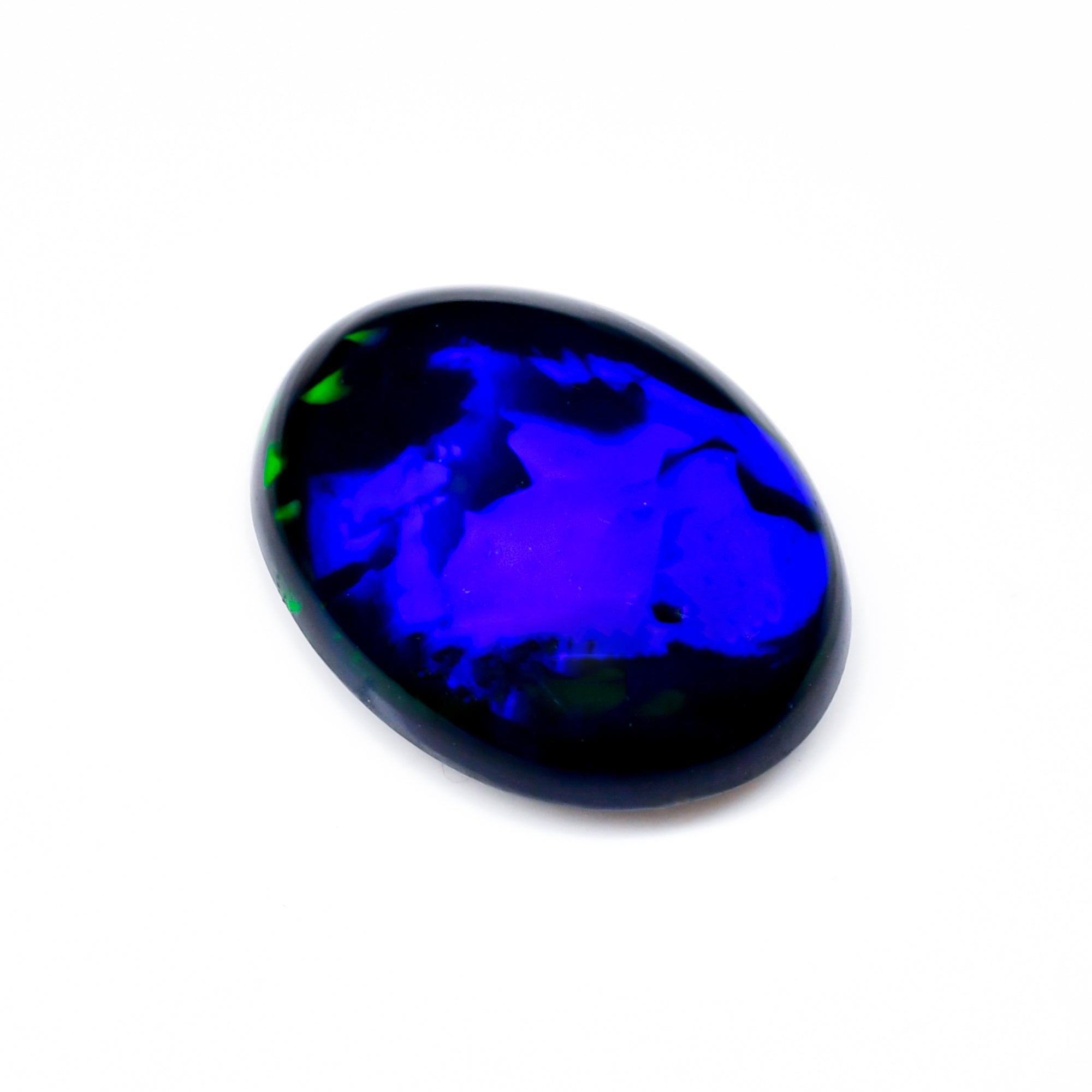 Natural Black Ethiopian Opal oval cabochon 5.4 ct L-1609 - photo 2