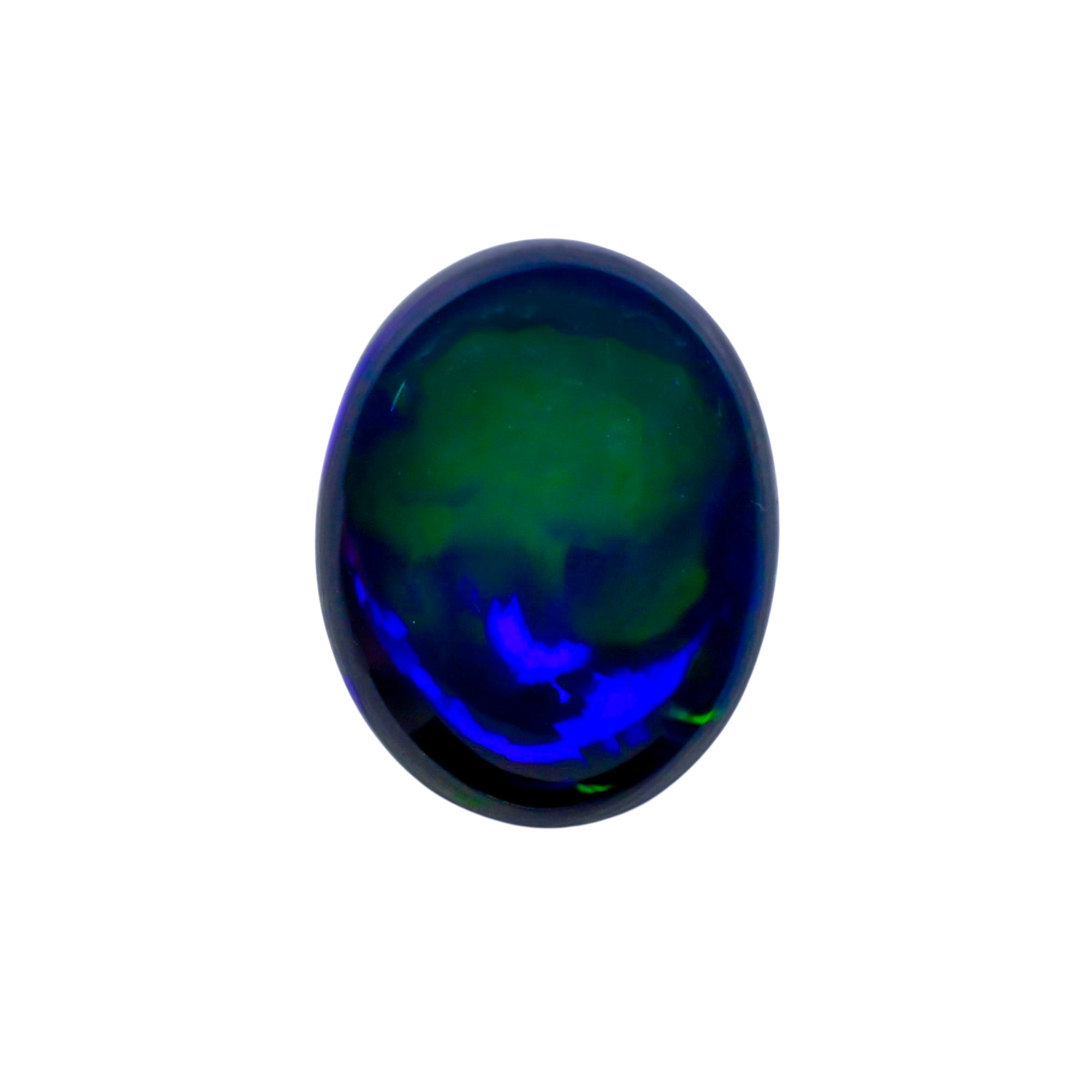 Natural Black Ethiopian Opal oval cabochon 5.4 ct L-1609