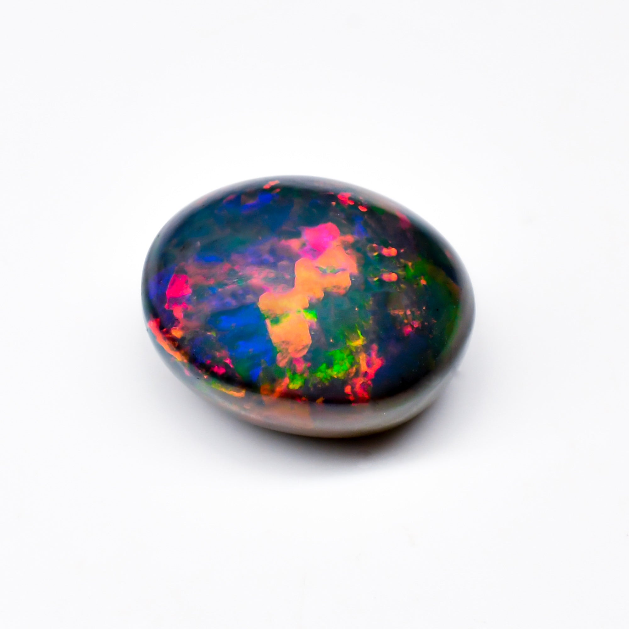 Natural Black Ethiopian Opal oval cabochon 9 ct L-1611 - photo 2