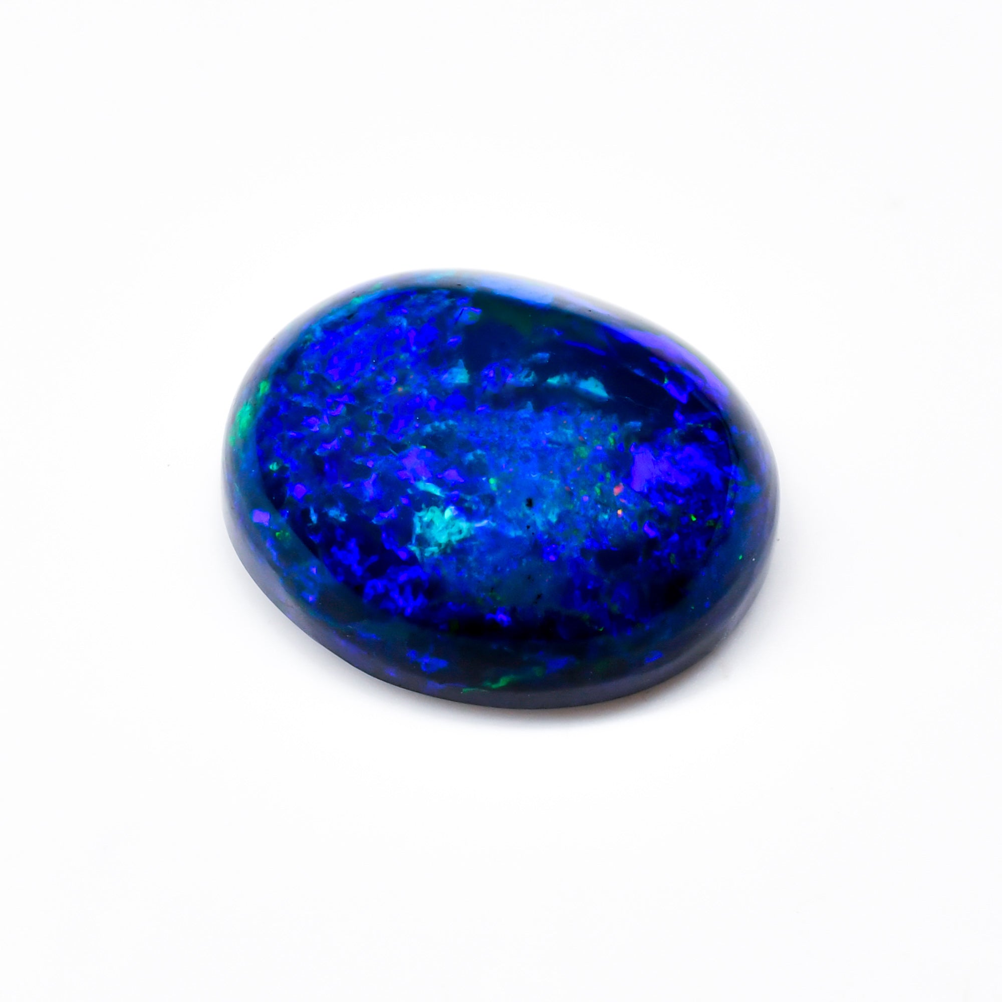 Natural Black Ethiopian Opal oval cabochon 10 ct L-1617 - photo 2