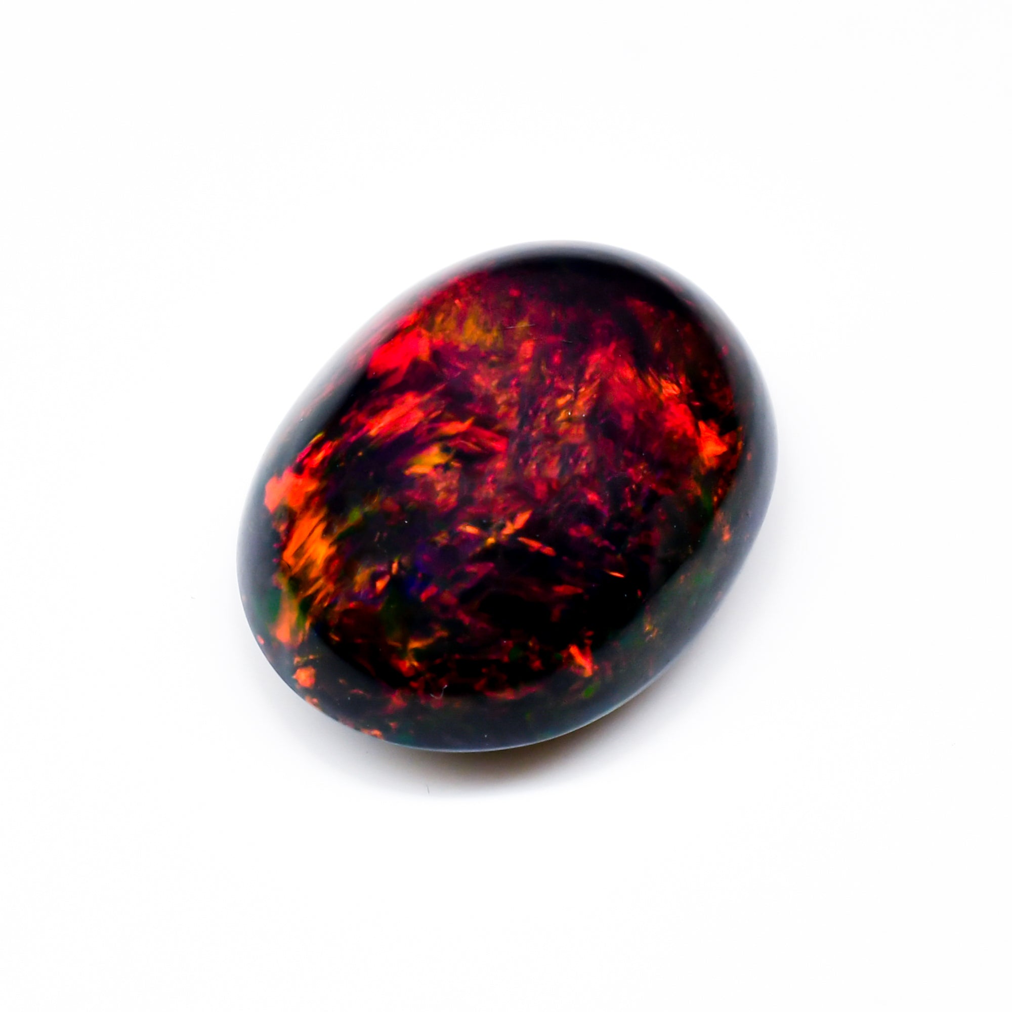 Natural Black Ethiopian Opal oval cabochon 10.4 ct L-1625 - photo 2
