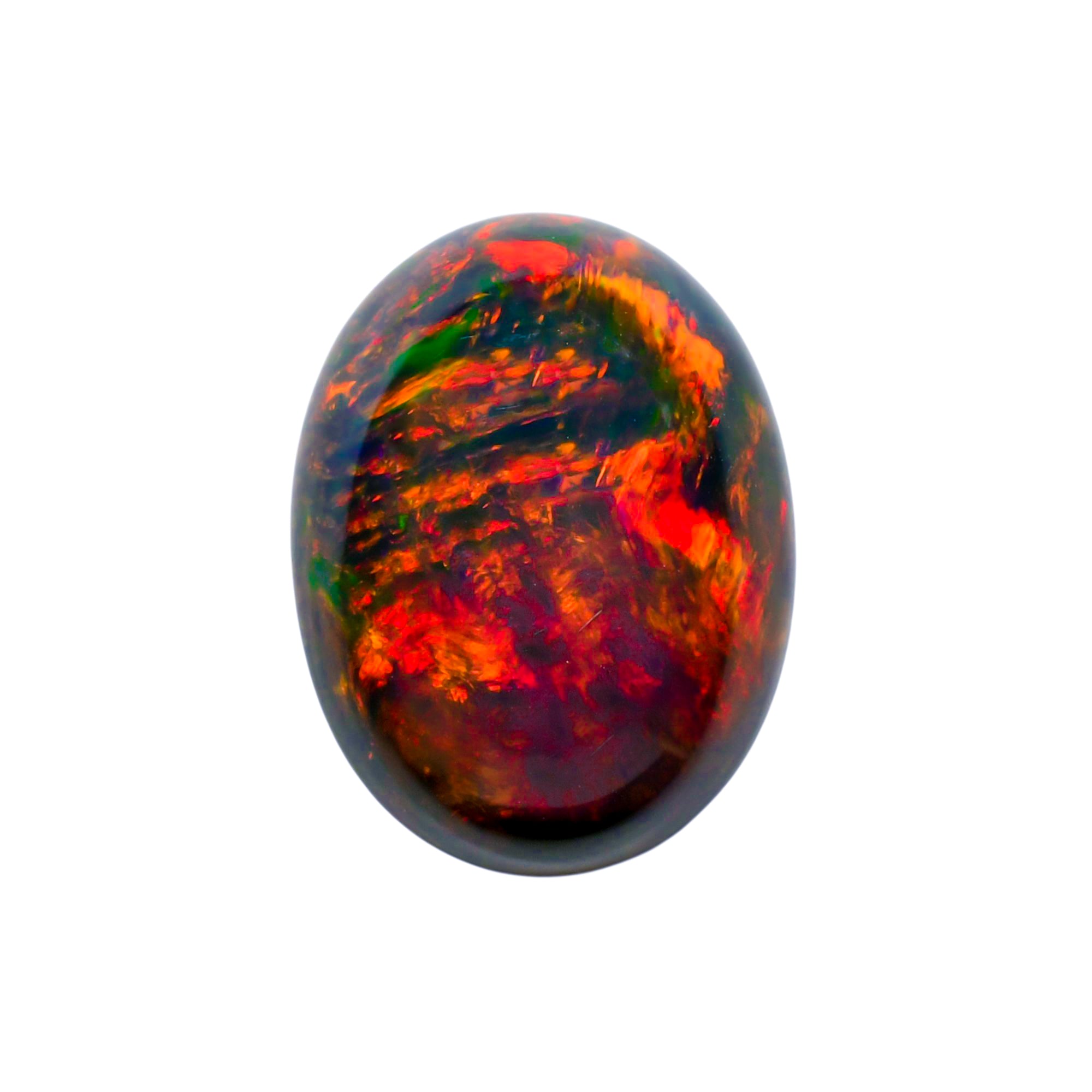 Natural Black Ethiopian Opal oval cabochon 10.4 ct L-1625