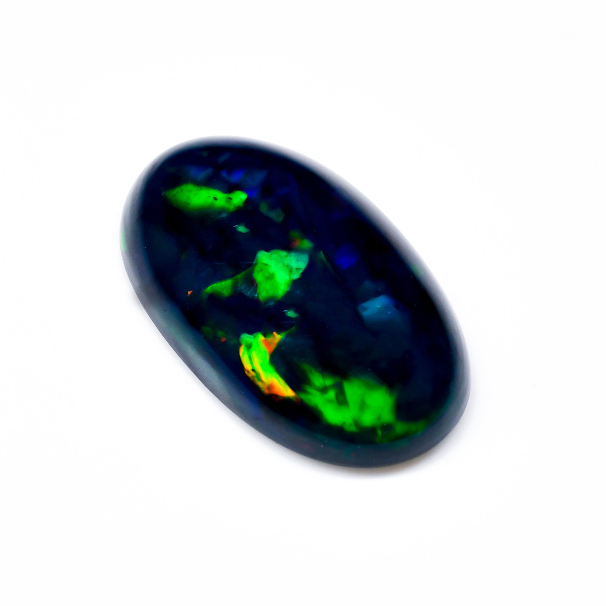 Natural Black Ethiopian Opal oval cabochon 9.05 ct L-1628 - photo 2