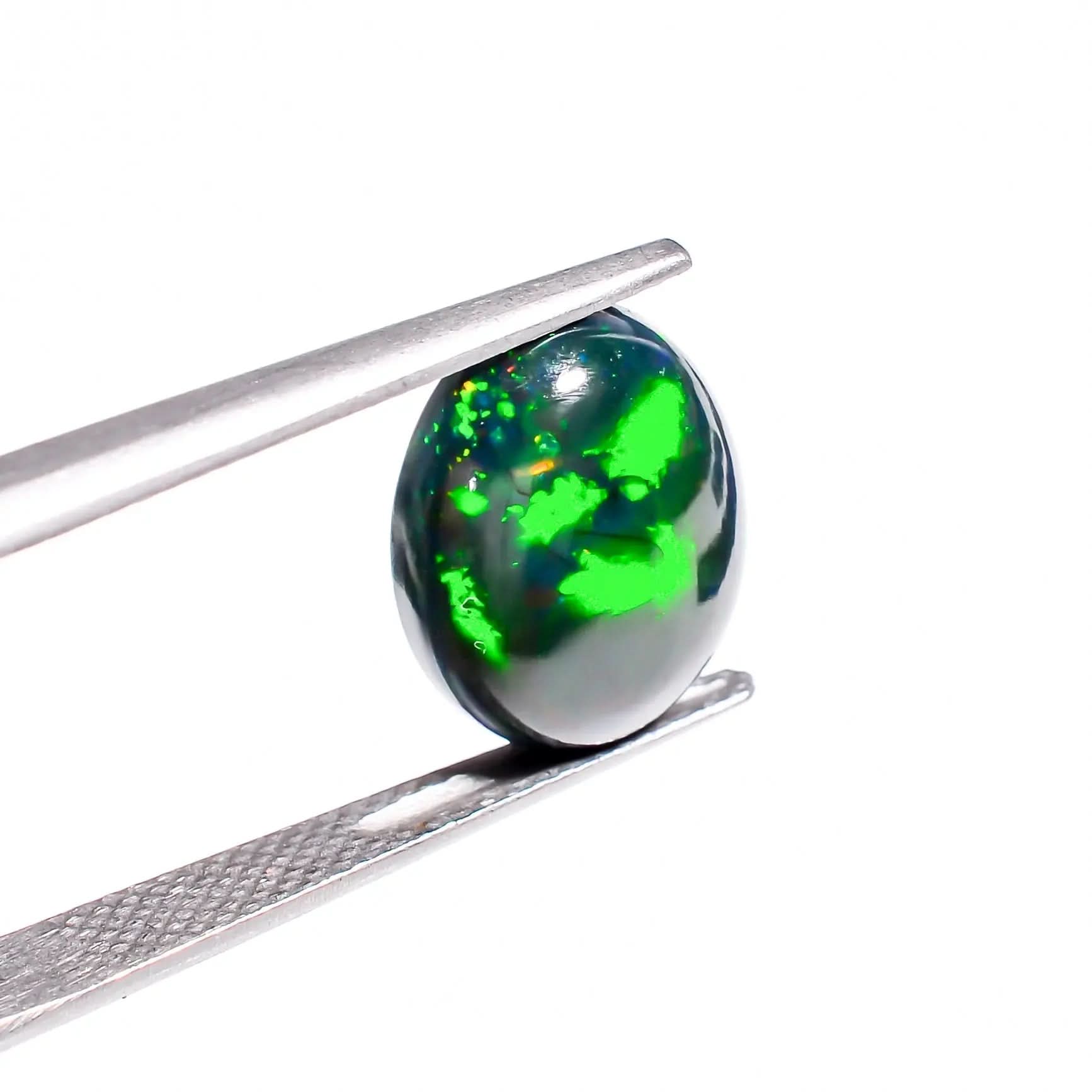 Natural White Ethiopian opal Cabochon gemstone
