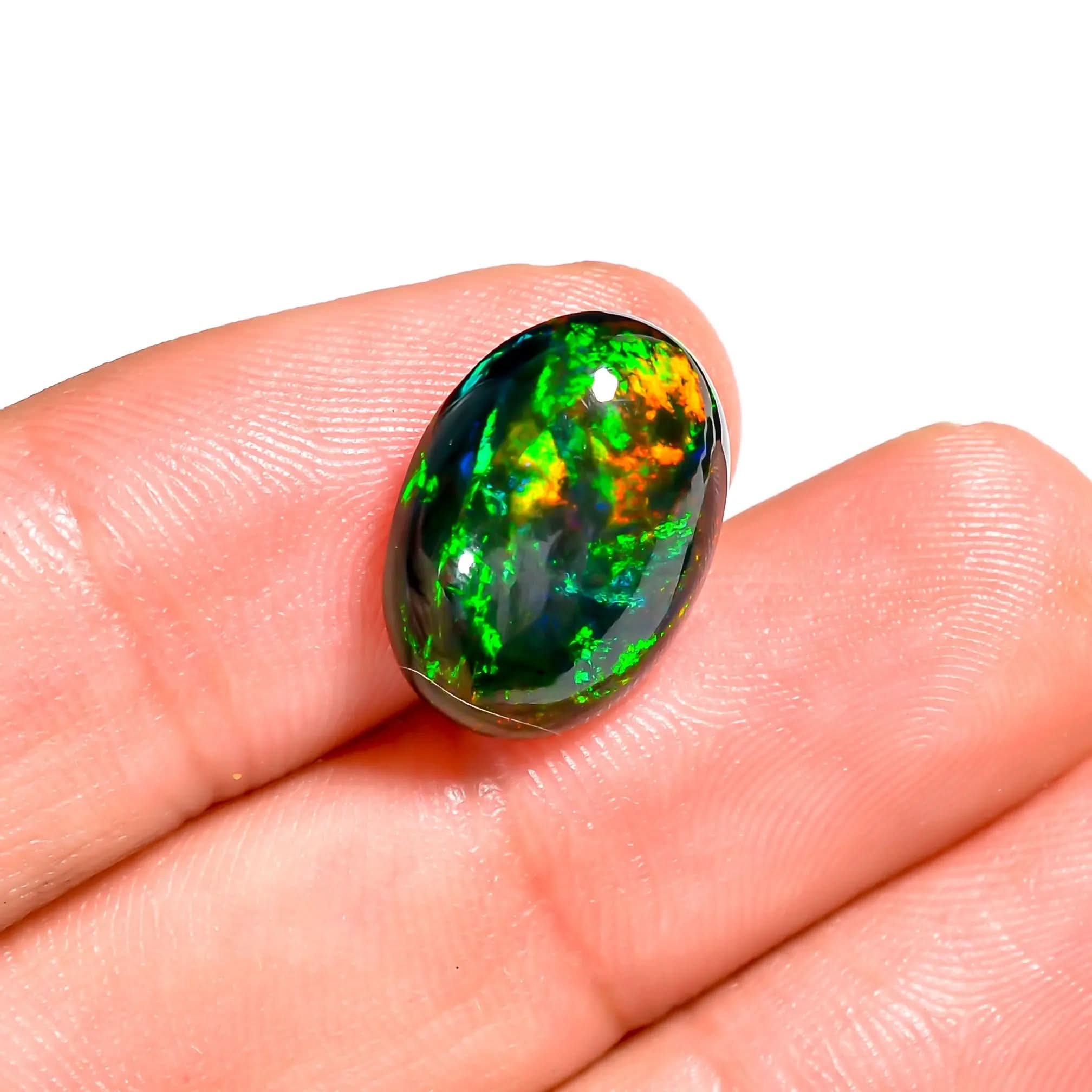 Grab a dazzling 5 Ct handcrafted Black Ethiopian Opal, perfect for stunning Jewelry designs 