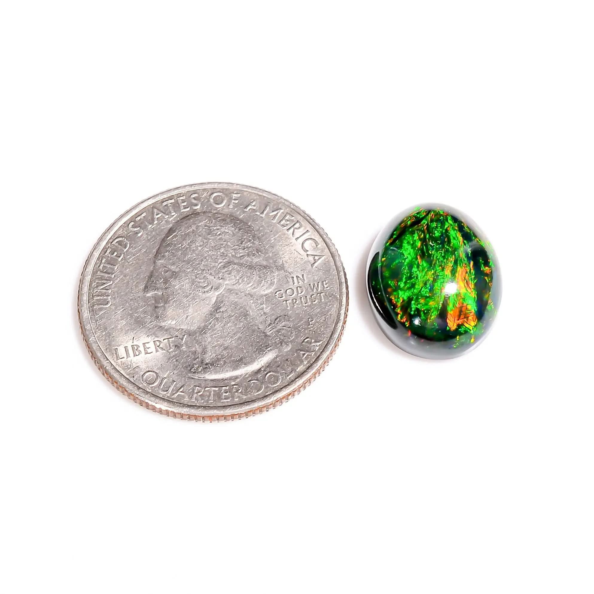 Loose 6.50 carat Ethiopian Black Opal – Ideal for custom jewelry 
