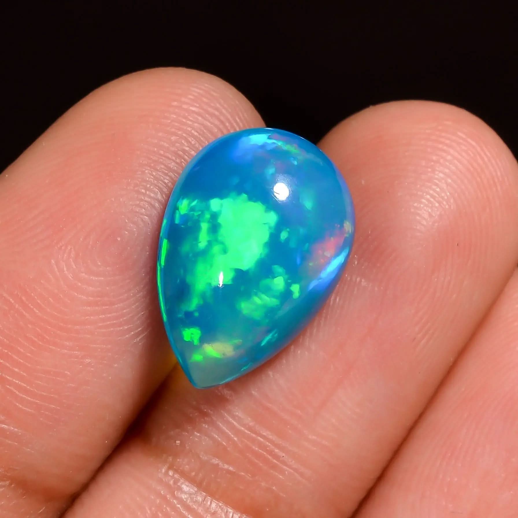 AA+ 3.50 Cts Pear Shaped Ethiopian Opal cabochons 
