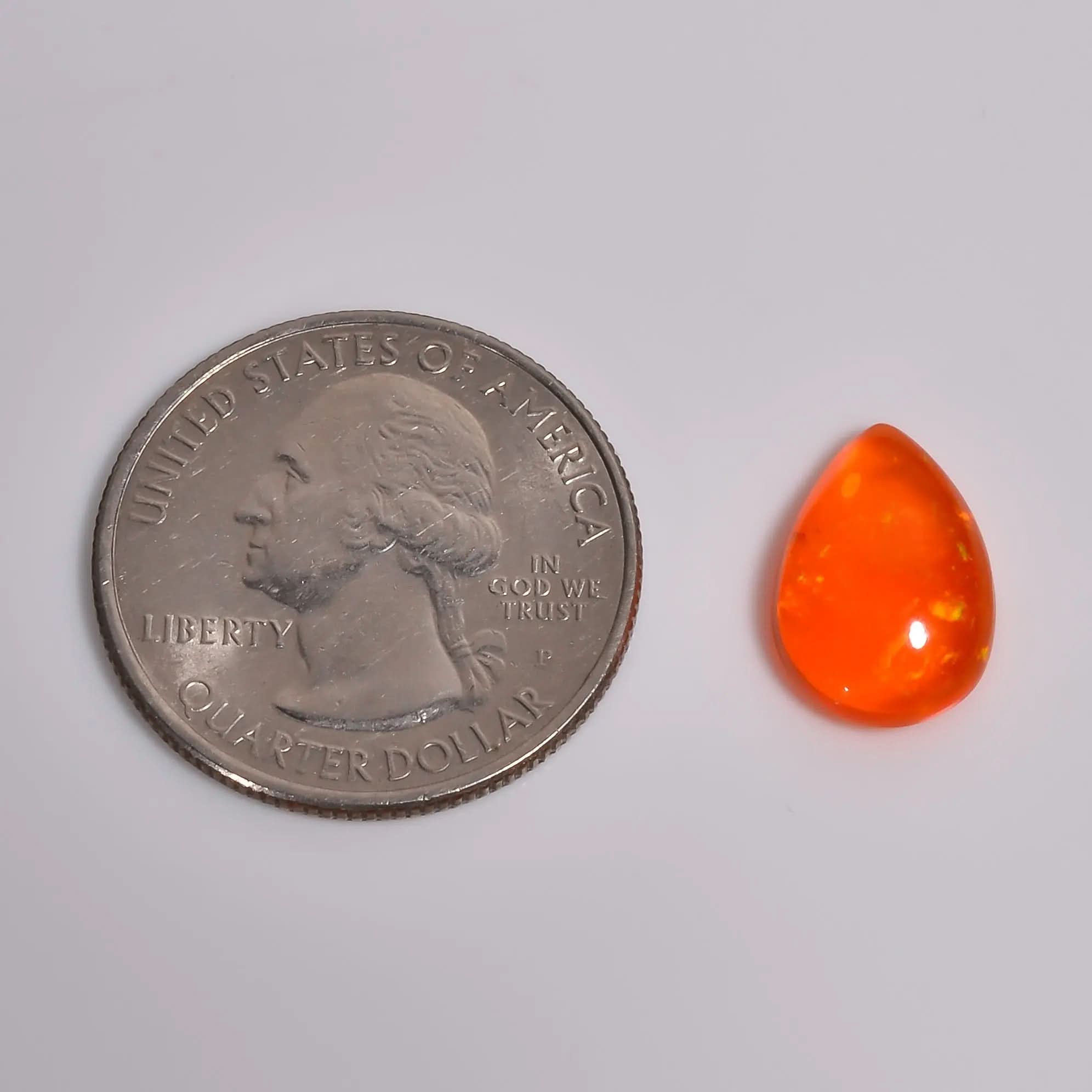Pear shaped Ethiopian Opal Loose Gemstone 
