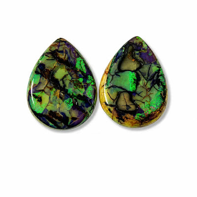 AAA Quality Sterling Opal Cabochon, Fancy Shape Loose Stone for Pendant Making (15x20mm)