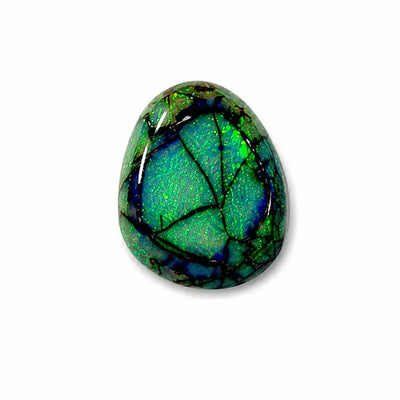 AAA Quality Fancy Shape Treated Opal Cabochon, Loose Gemstone (13x17mm)