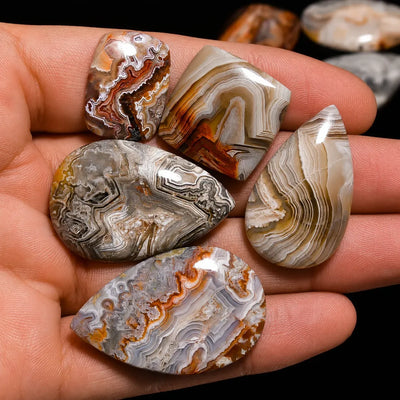 Wholesale Natural Crazy Lace Agate Cabochon Lot AAA Grade – Bulk Loose Gemstone for Designers