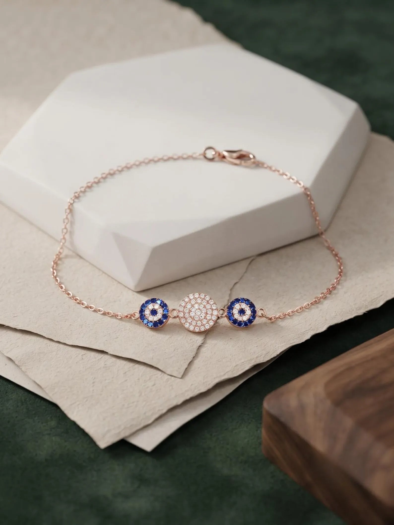 Three Round Evil Eye Motifs