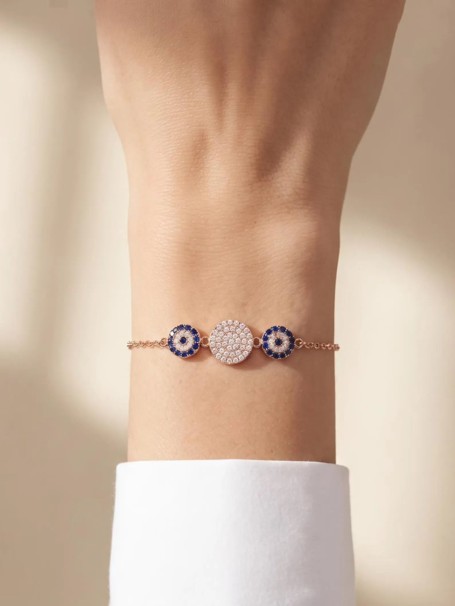 Blue CZ Nazar Protection Jewelry