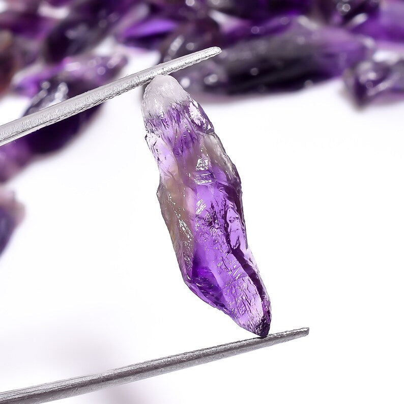 Natural Amethyst Crystal Chips – Brazilian Rough Purple Quartz Mixed Shape Parcel for Jewelry Making