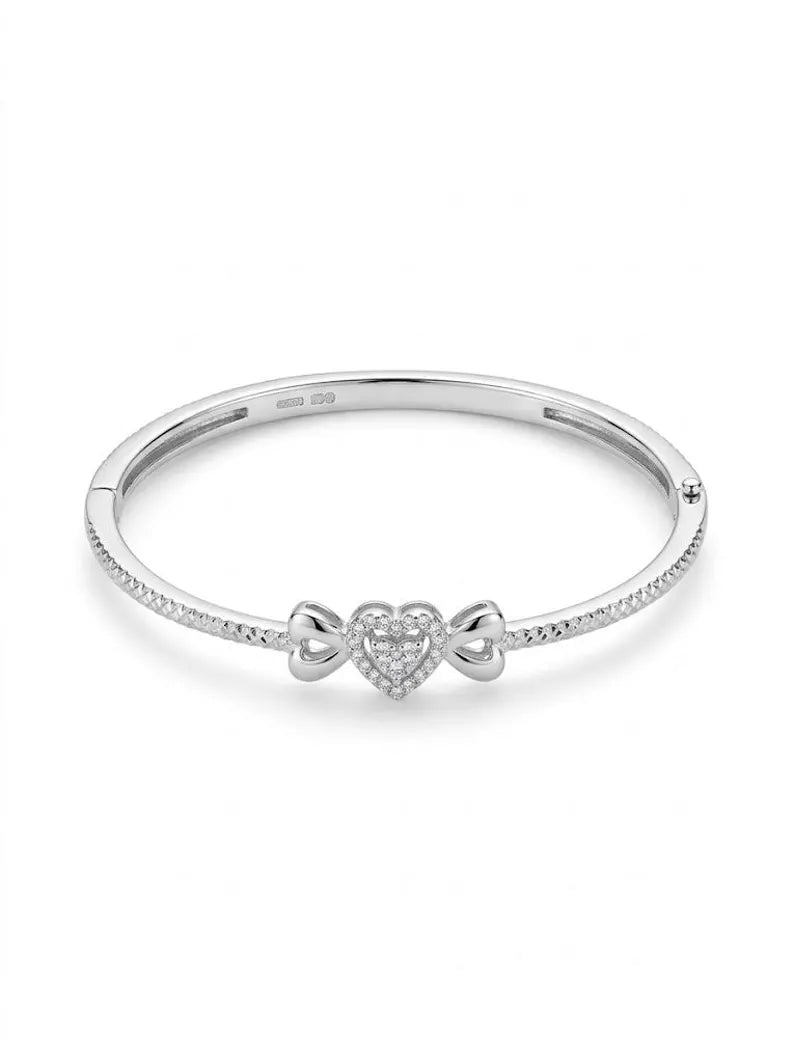 925 Sterling silver bracelet for woman,dainty minimalist bracelet,adjustable jewellery,gift for her ,bridemaid gift,Heart Bracelet for Women