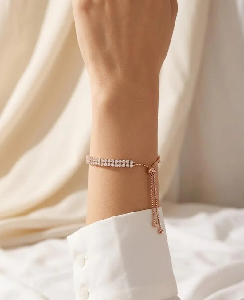 925 Sterling Silver Chain Link Bracelet, Dainty Minimalist Jewelry Gift for Her